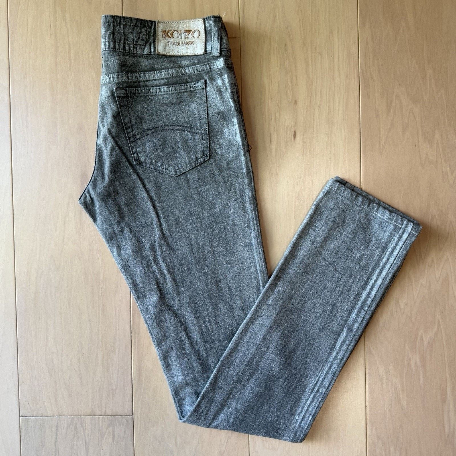 Koho KohZo Denim Series 004 Jeans 28 Gray Slim Made in Japan Size US 28 / EU 44 - 2 Thumbnail