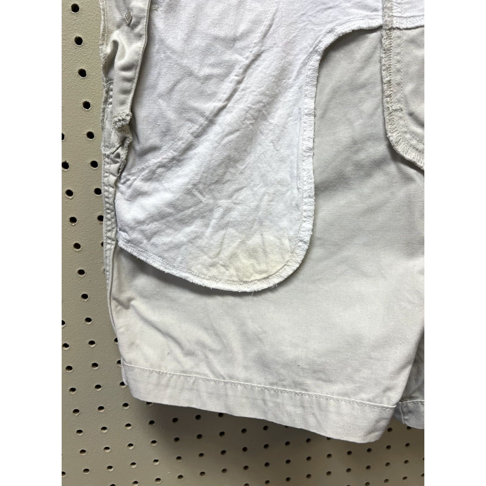 Vintage VINTAGE B.U.M. Equipment OVERALLS WOMENS Shortalls Khaki XL BIB 90s Size 40" / US 18 - 6 Thumbnail