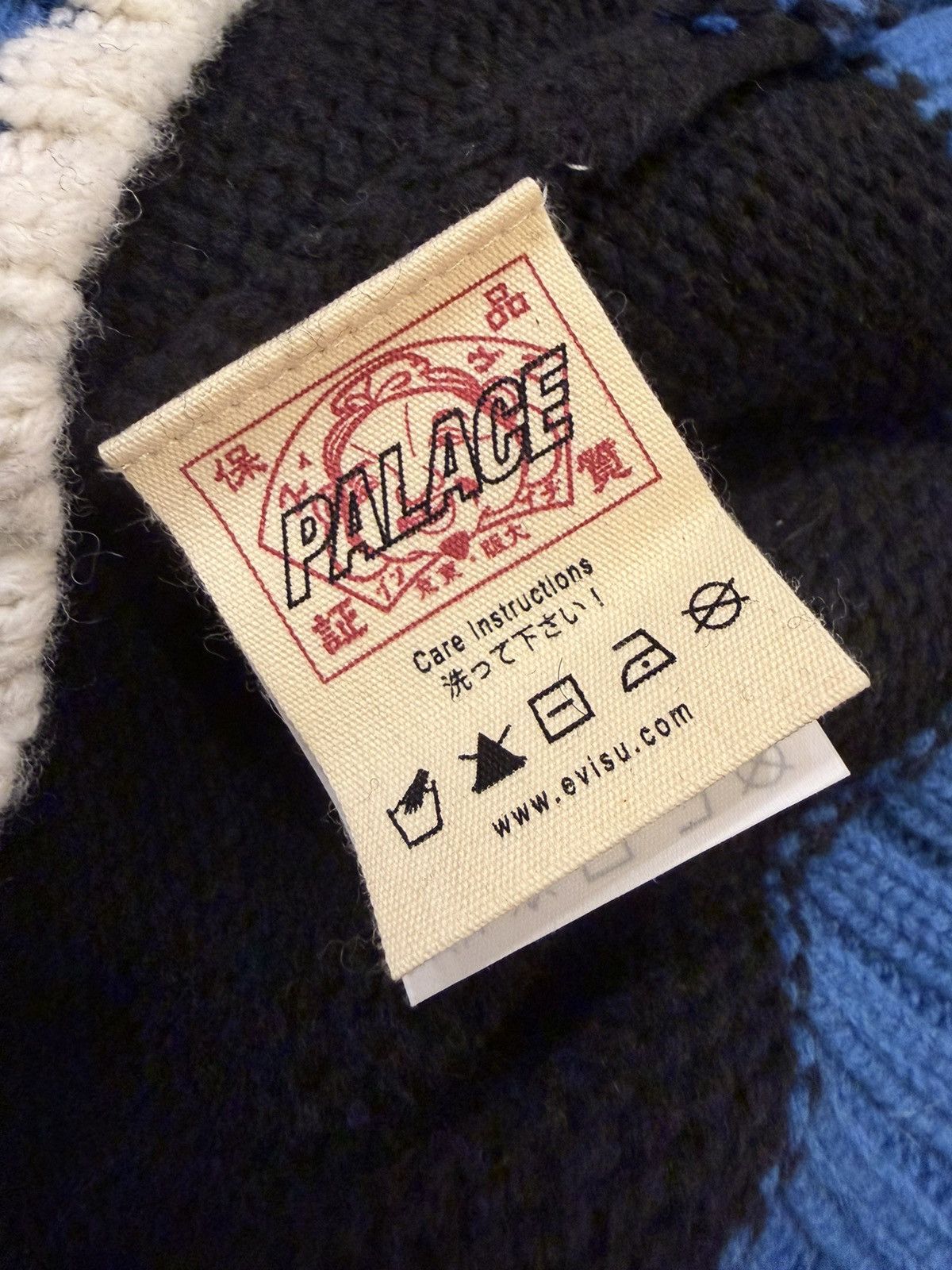 Evisu × Palace Palace Evisu Zip Up Knit Sweater Size US XXL / EU 58 / 5 - 4 Thumbnail
