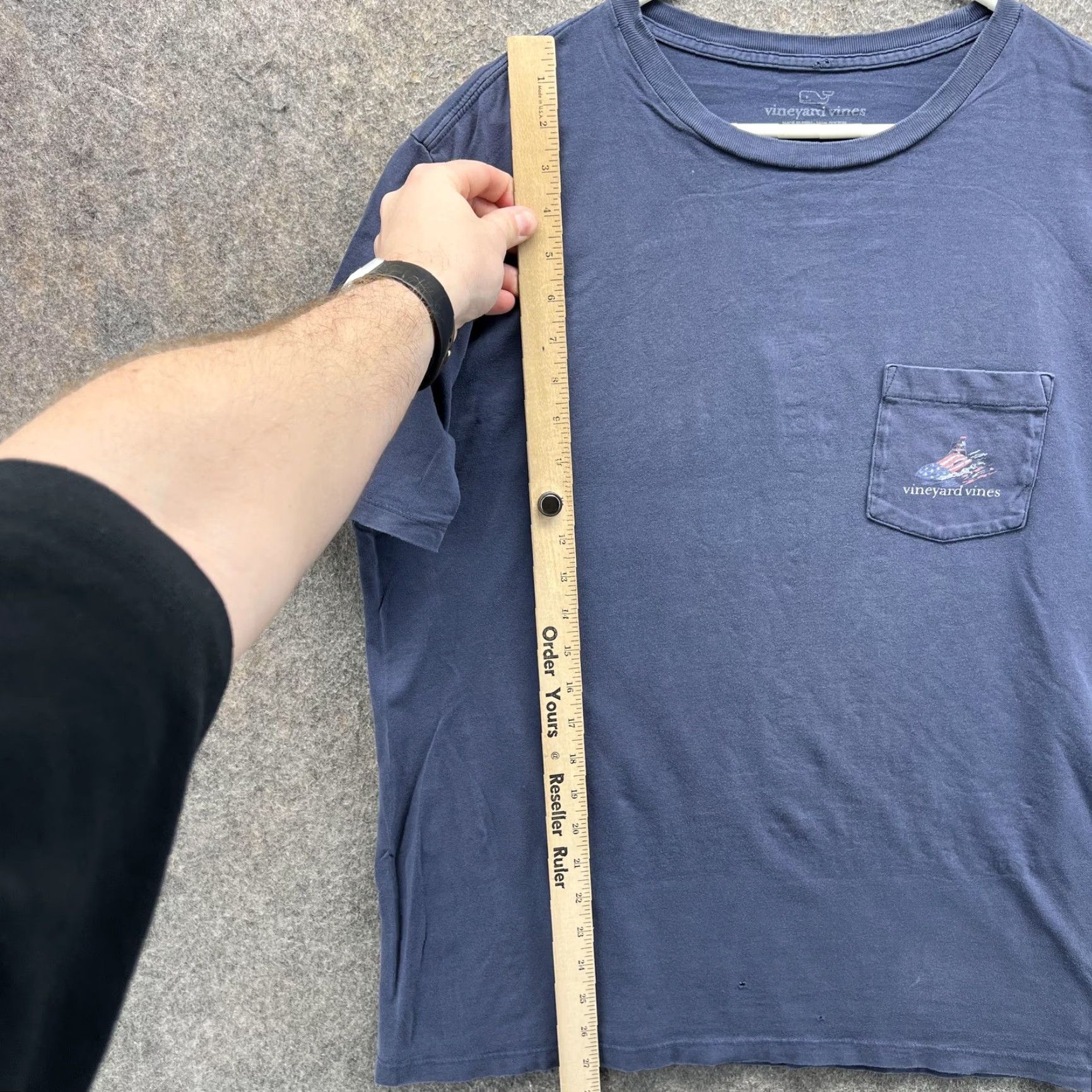 Vineyard Vines Vineyard Vines Shirt Mens Large Blue Pocket Boat Graphic USA Flag Tee Vintage Size US L / EU 52-54 / 3 - 4 Thumbnail