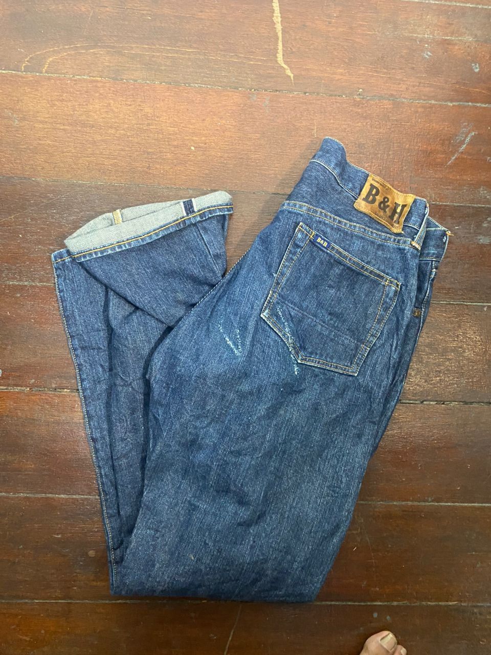 Other Vintage B&H balance &harmony selvedge denim jeans Size US 34 / EU 50 - 2 Thumbnail