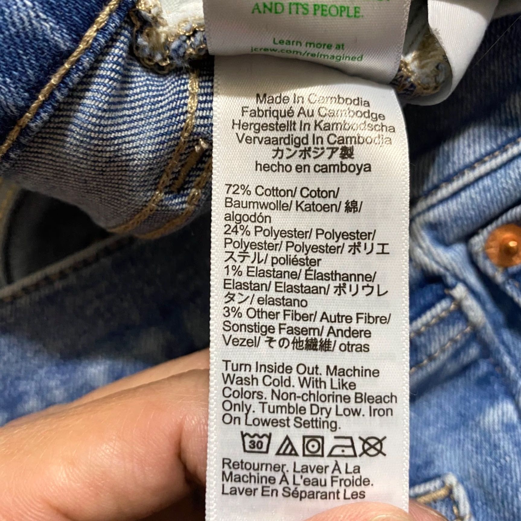 J.Crew J.CREW Jeans 28P Petite Medium Blue Denim High Rise 5-Pocket Style Straight Vintage? (no) Petites Women Shirts? Size 28" / US 6 / IT 42 - 4 Thumbnail