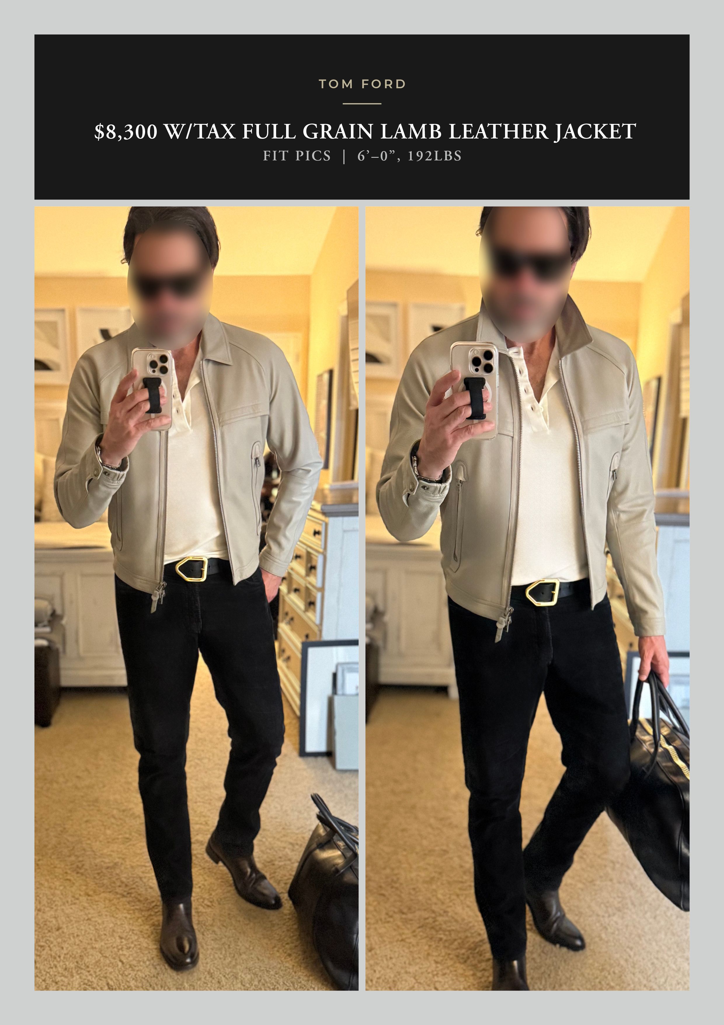 Tom Ford Coveted Ultra Rare $8,300 New With Tags Full Grain Lamb Size US M / EU 48-50 / 2 - 7 Thumbnail