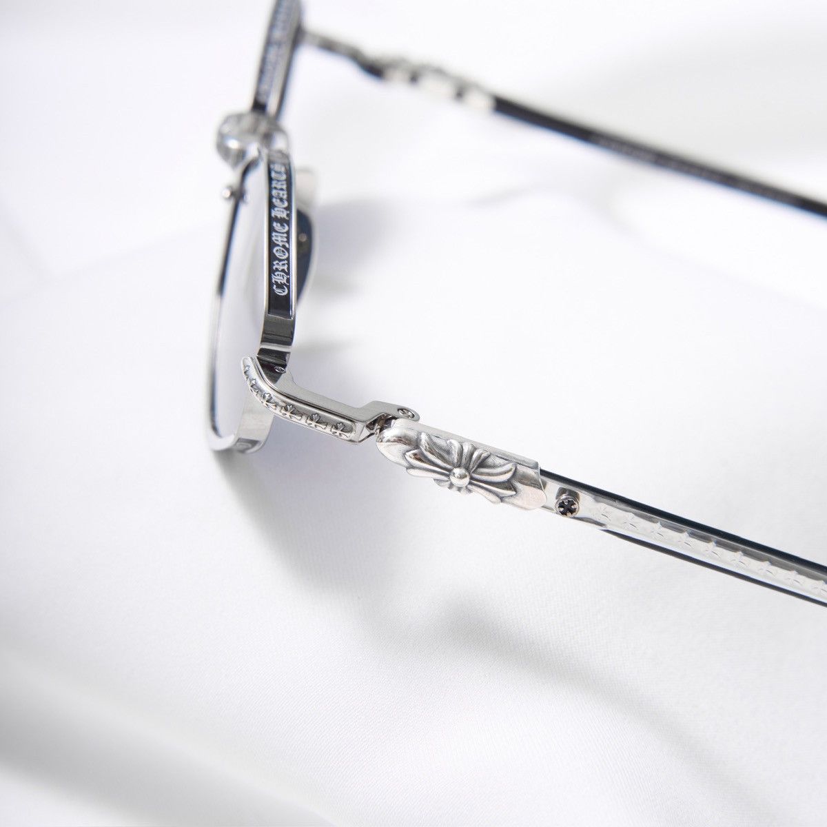 Chrome Hearts CHROME HEARTS NIP SLIP BRUSHED ALLOY/BLACK-BLACK-PLASTIC SUNGLASSES Size ONE SIZE - 3 Thumbnail