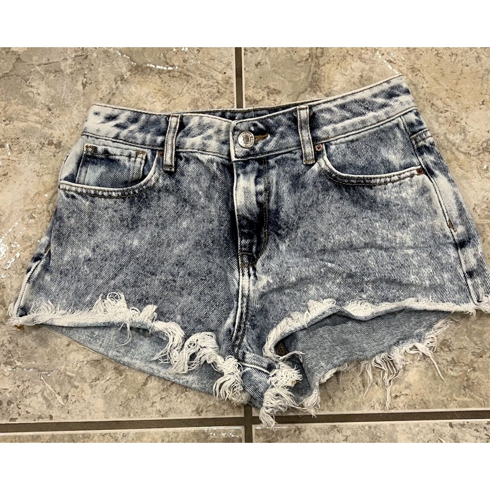 Pacsun VINTAGE PacSun Women's 25 Jean Shorts High Rise Festival Cut-off Denim Shorts Size 42" / US 20 - 2 Thumbnail