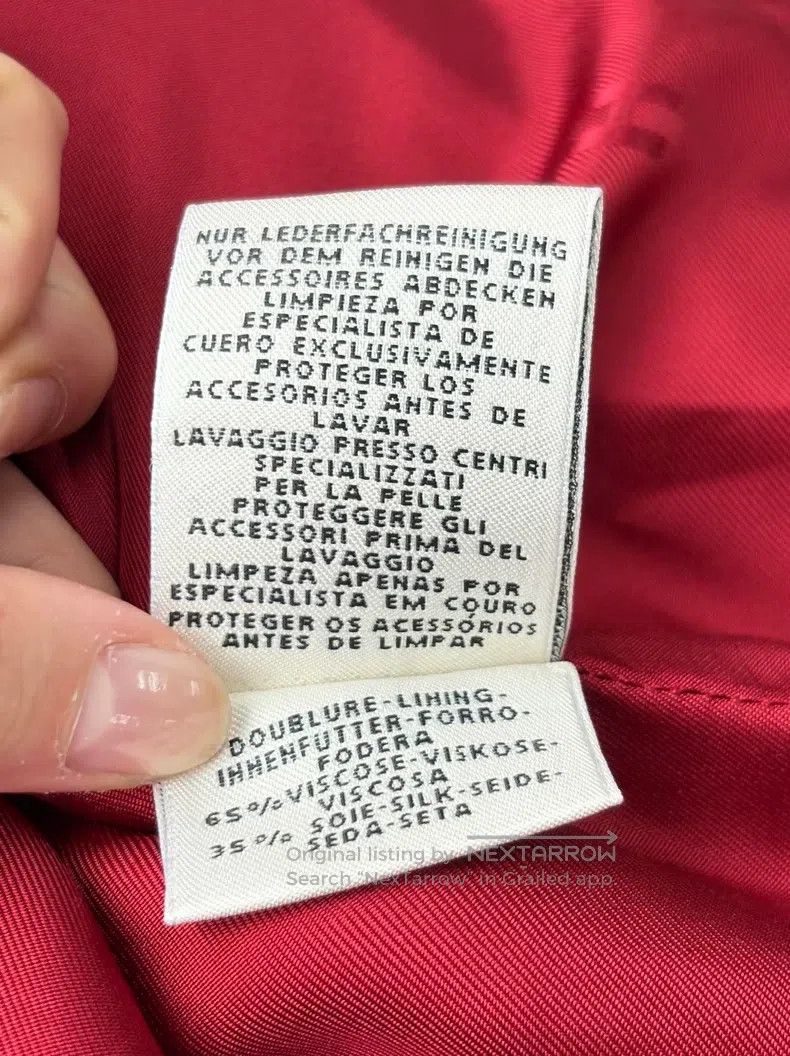 Hermes Hermes Red soft deerskin zip-up jacket Size XS / US 0-2 / IT 36-38 - 5 Thumbnail