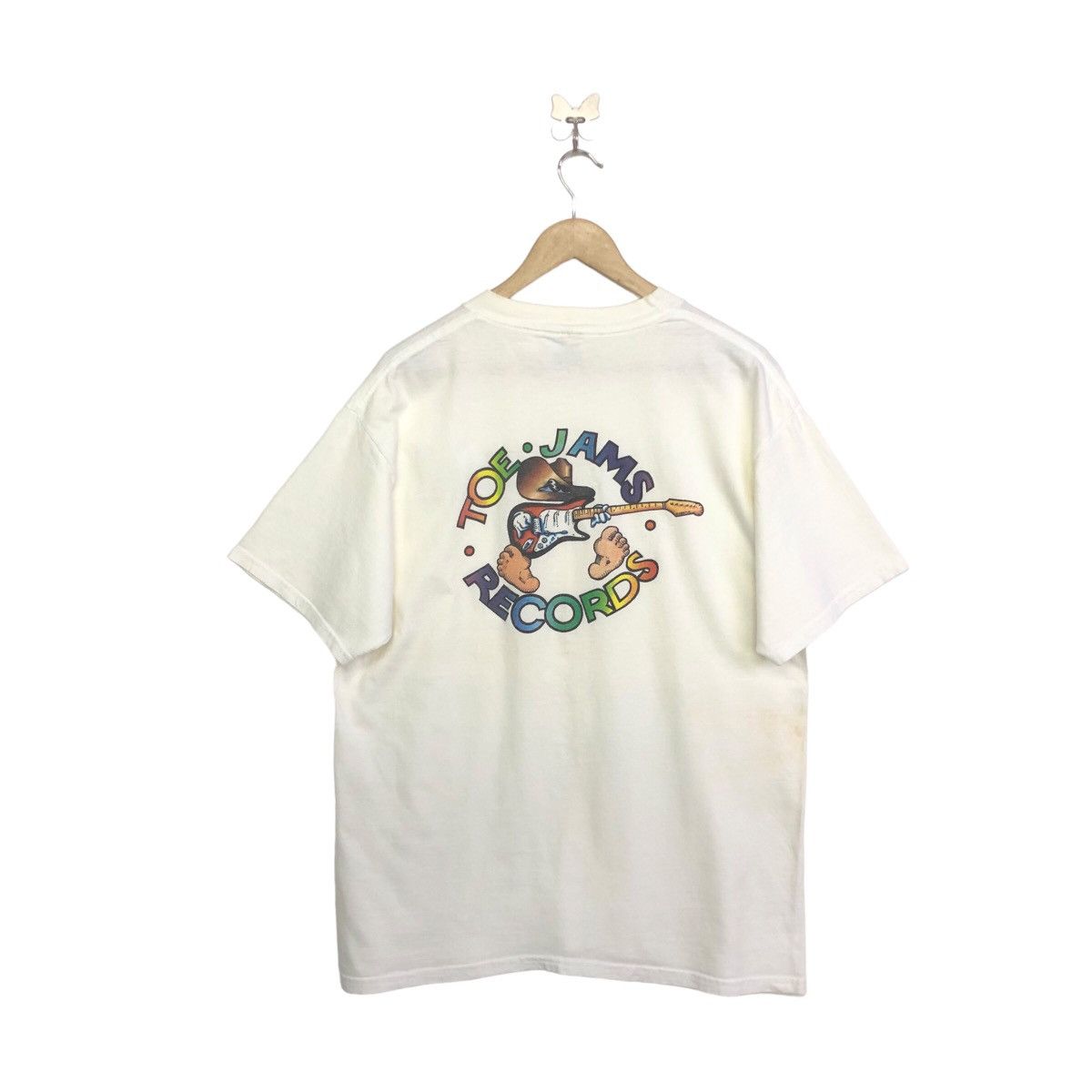 Band Tees × Vintage Vintage Toe. Jams Records Music record Backhiitt Tshirt Size US L / EU 52-54 / 3 - 1 Thumbnail