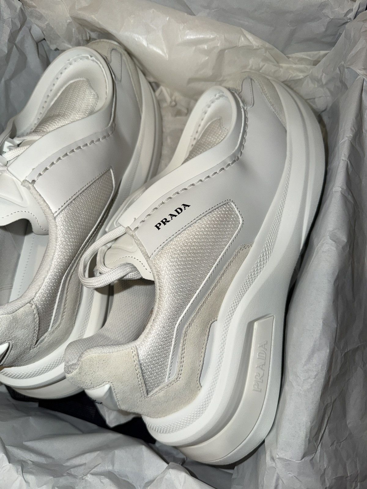 Prada Prada Systeme Leather Sneaker Size US 8 / EU 41 - 12 Thumbnail