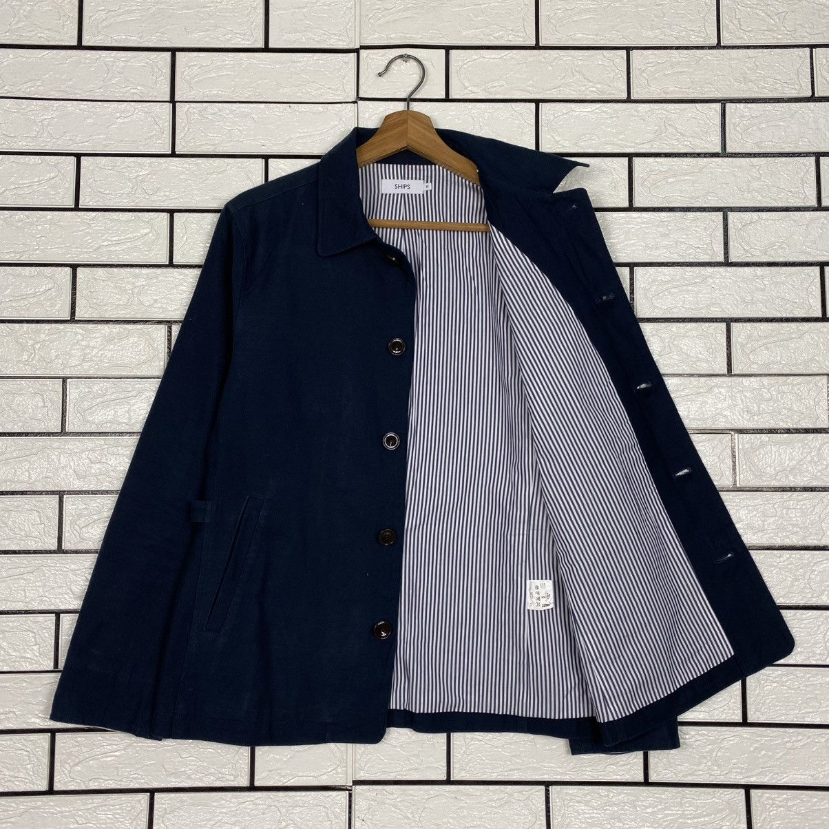 SHIPS 🔥VINTAGE BUTTON CHORE JACKET SHIPS ISSEY MIYAKE Size US M / EU 48-50 / 2 - 13 Thumbnail