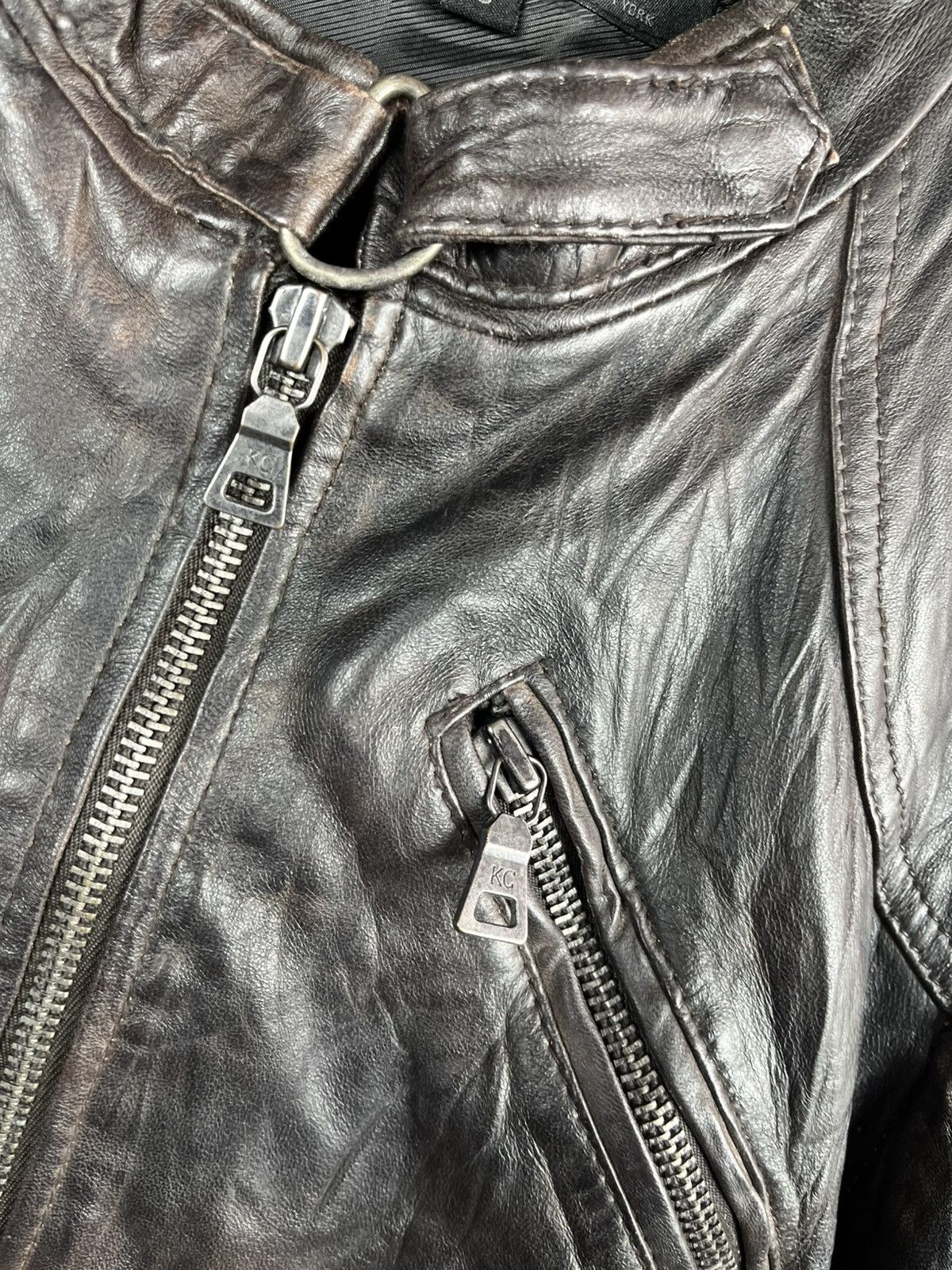 Other Kenneth Cole Avant Garde leather jacket Rick Owens style Y Size US S / EU 44-46 / 1 - 6 Thumbnail