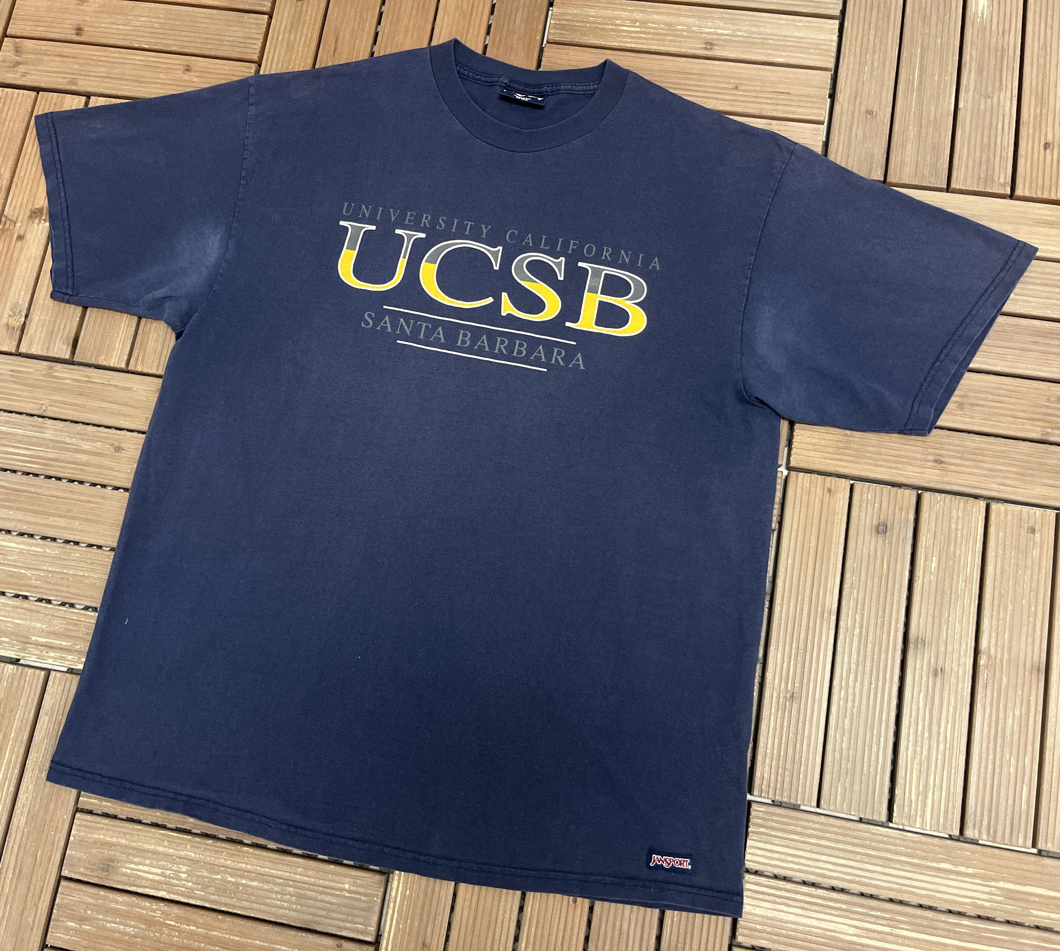 Jansport × Vintage University California Santa Barbara Vintage Blue T-Shirt Tee Size US XXL / EU 58 / 5 - 3 Thumbnail