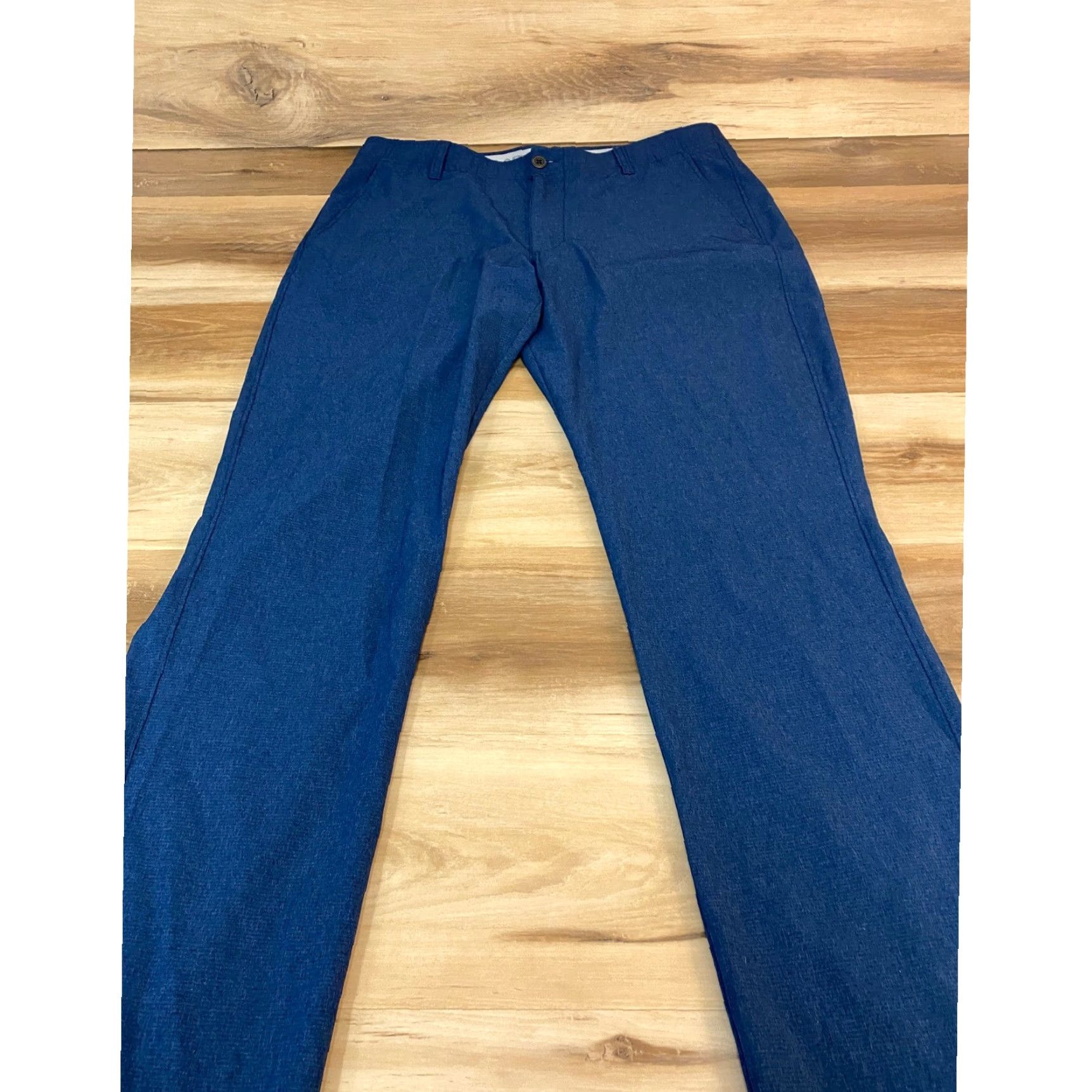 Under Armour Under Armour Pants Mens 36x34 Blue Flat Front Performance Golf Athletic 5-Pocket Button Zip Mens Size US 36 / EU 52 - 7 Thumbnail