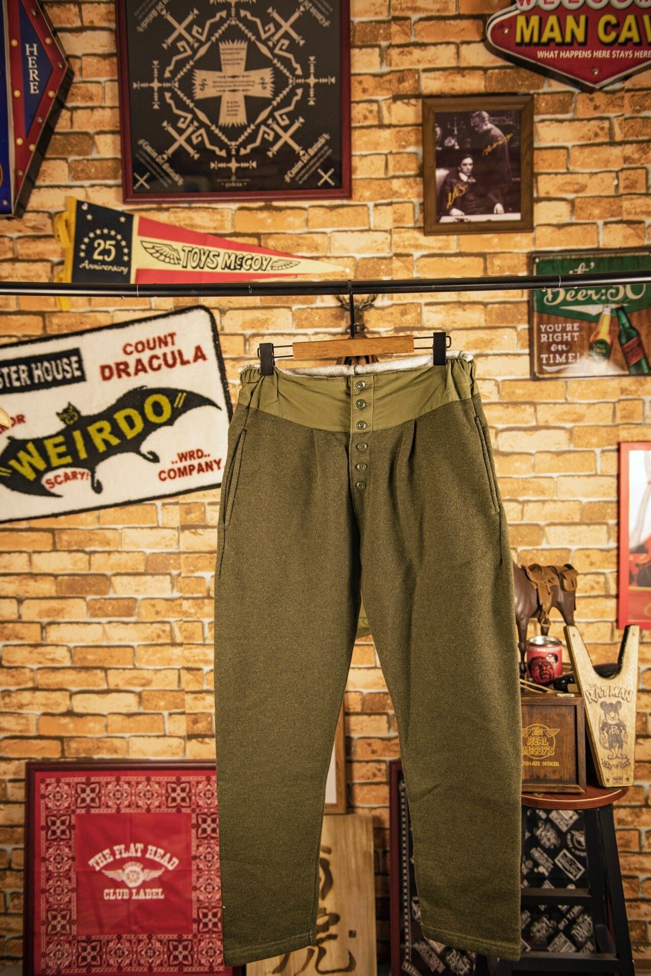 BLACK SIGN Blacksign Wool Blend Pants in Olive Green Size US 30 / EU 46 - 1 Thumbnail
