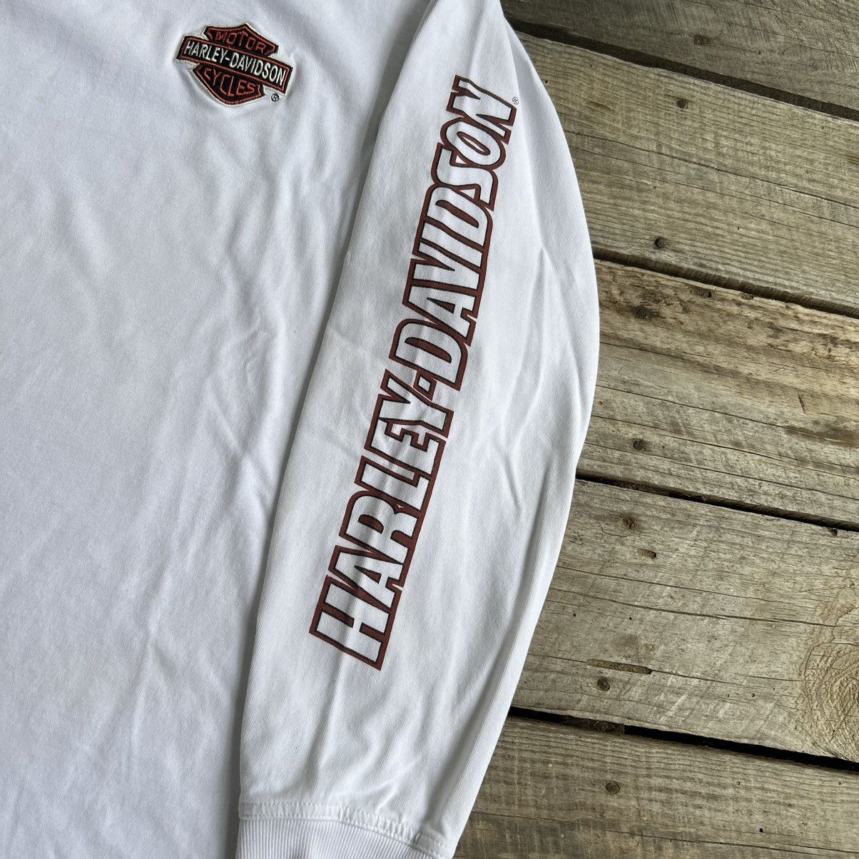 Harley Davidson Vintage Harley Davidson Embroidered Logo Long Sleeve T Shirt Size US XXL / EU 58 / 5 - 7 Thumbnail