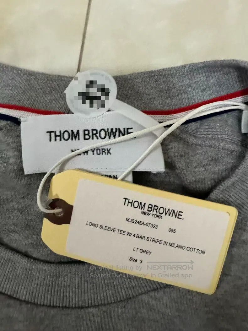 Thom Browne Thom Browne Knitted long-sleeve T-shirt with round neck Size US L / EU 52-54 / 3 - 2 Thumbnail