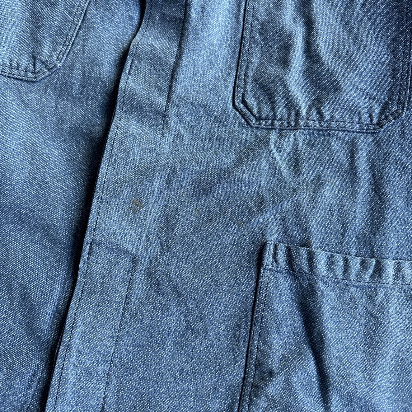 Vintage Vintage French Work Jacket Fischer Pecheur Chore Coat Blue C Size US L / EU 52-54 / 3 - 5 Thumbnail