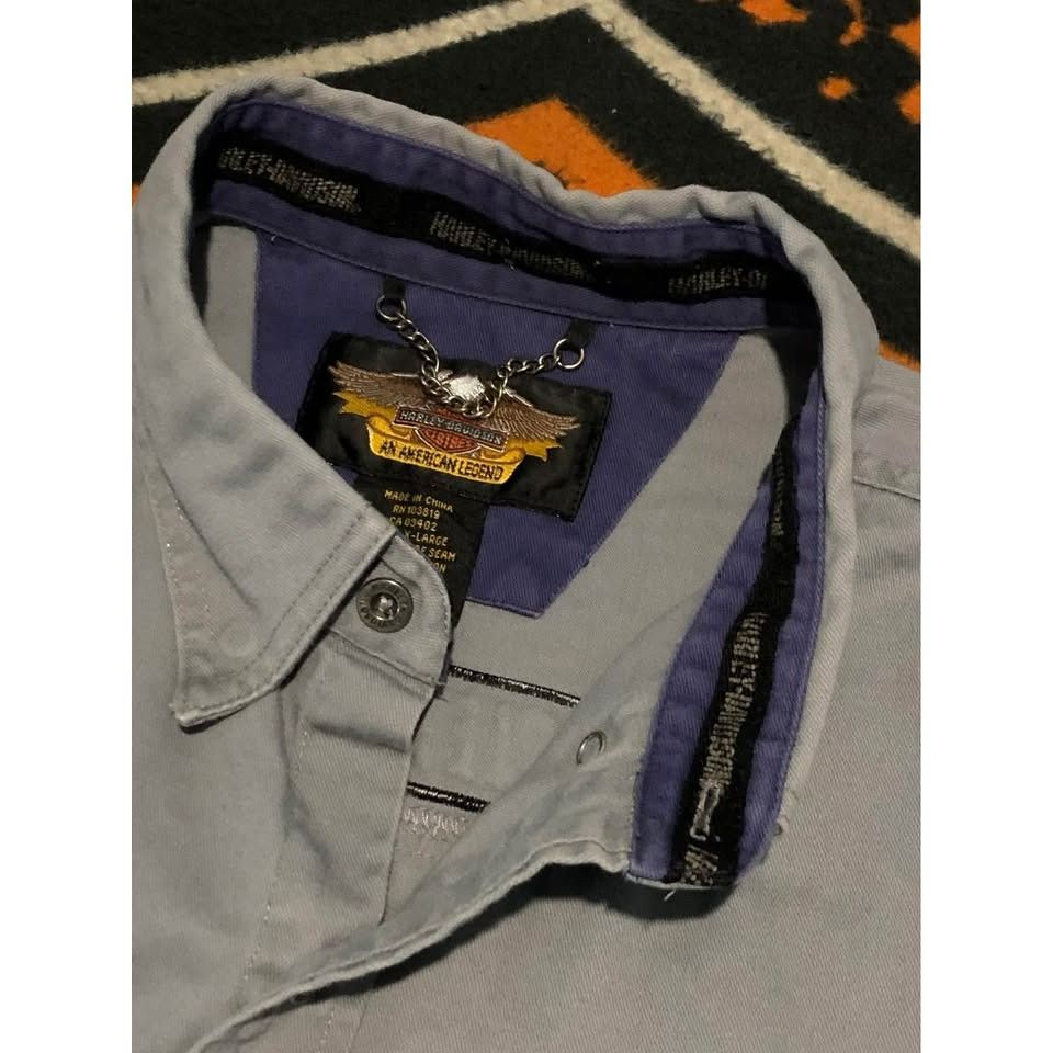Harley Davidson Harley-Davidson Casual Button Down Shirt XL Men, Embroidery Size US XL / EU 56 / 4 - 5 Thumbnail