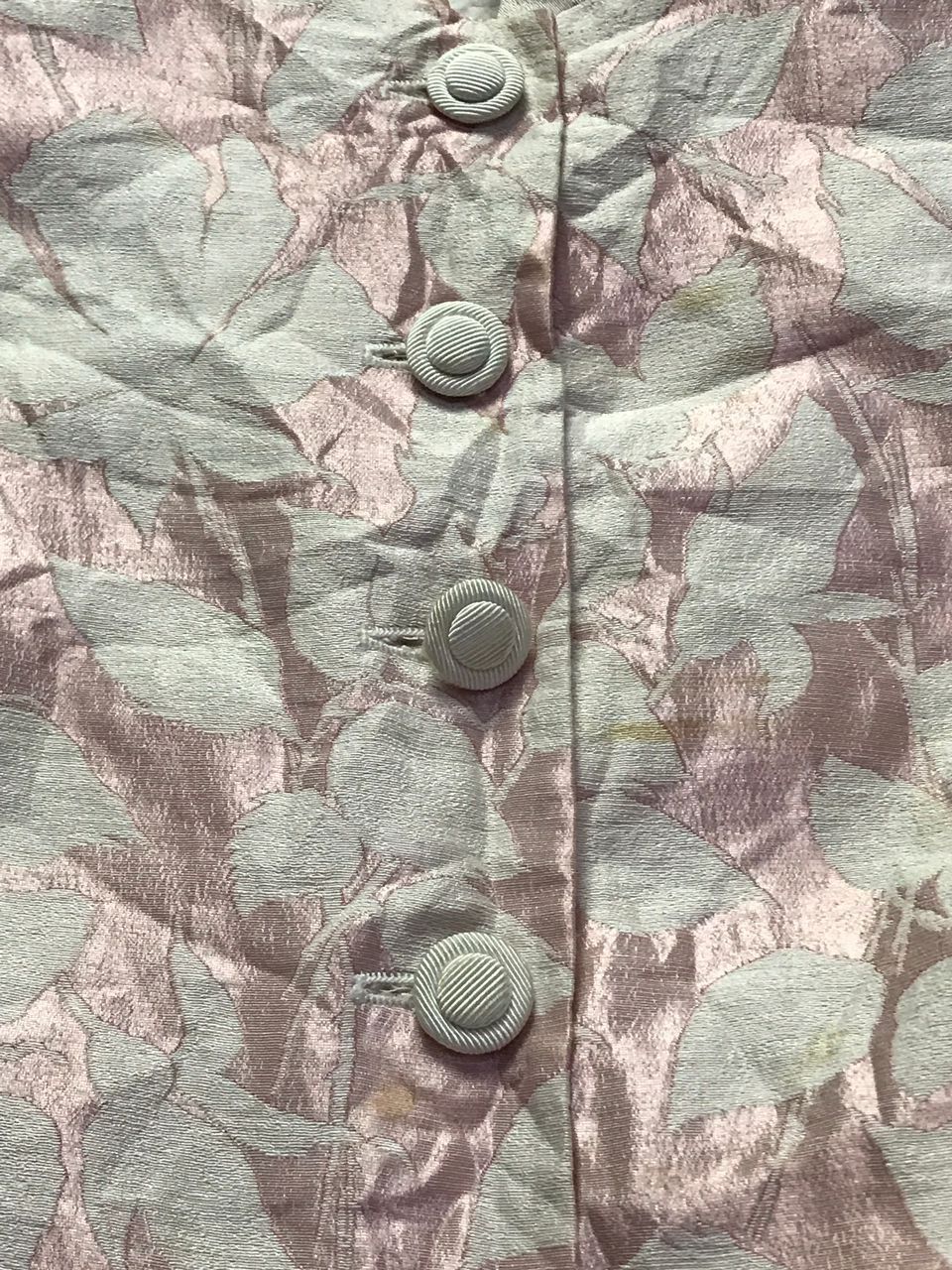 Armani Armani Collezioni Pink Floral Jacquard Button Up Jacket Size M / US 6-8 / IT 42-44 - 9 Thumbnail