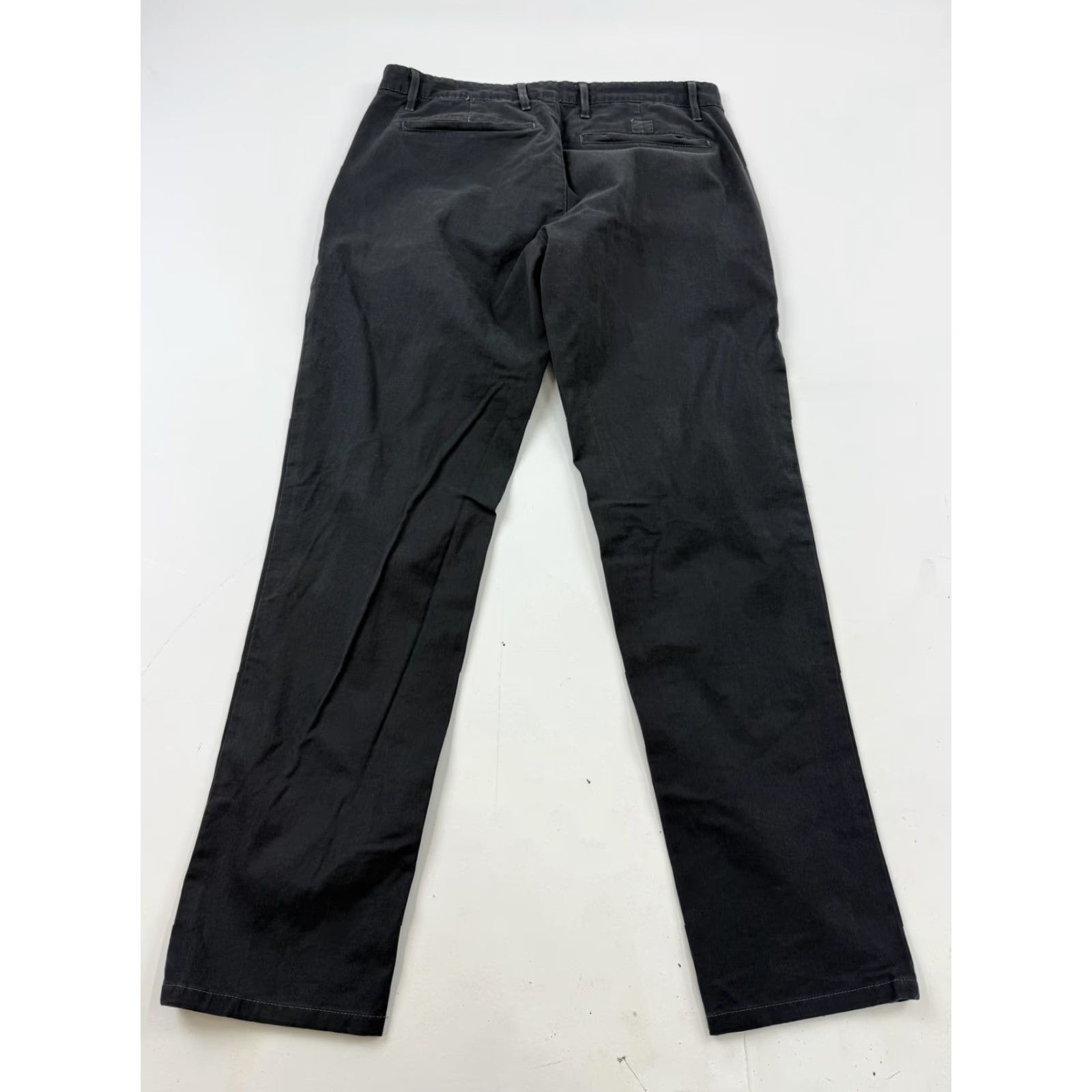 Vintage AG Adriano Goldschmied Pants Mens 33x29 Black Chino Straight Leg Casual Size US 33 - 6 Thumbnail