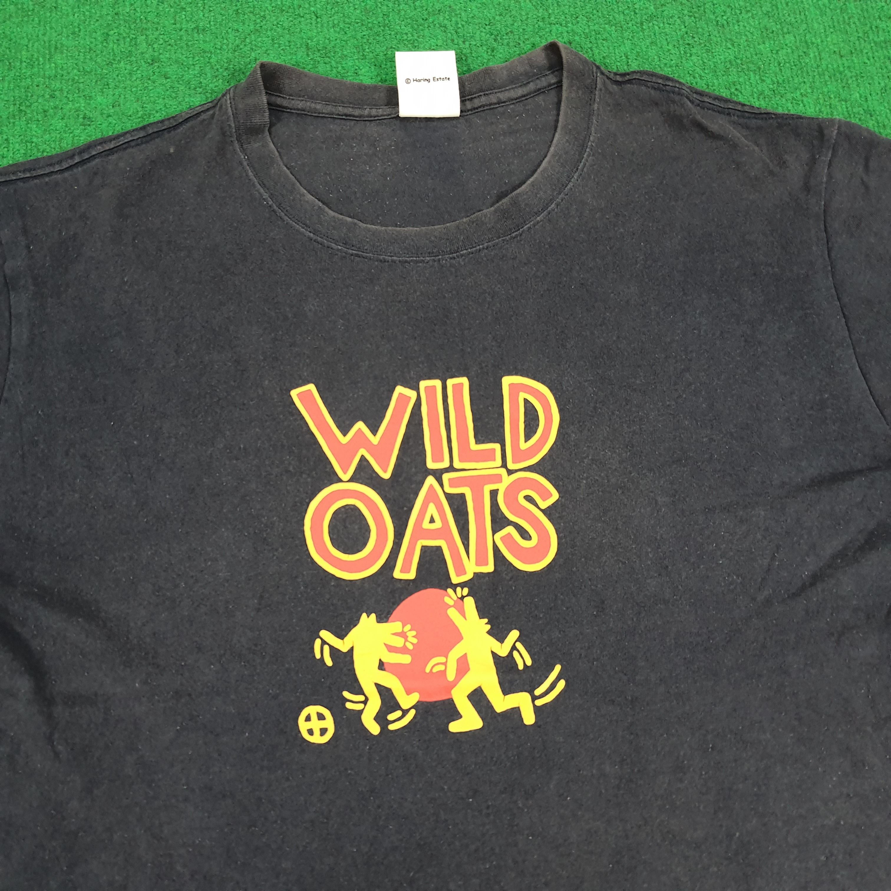 Keith Haring × Vintage Vintage Keith Haring Woild Oats Art Streetwear Tshirt Size US L / EU 52-54 / 3 - 2 Thumbnail