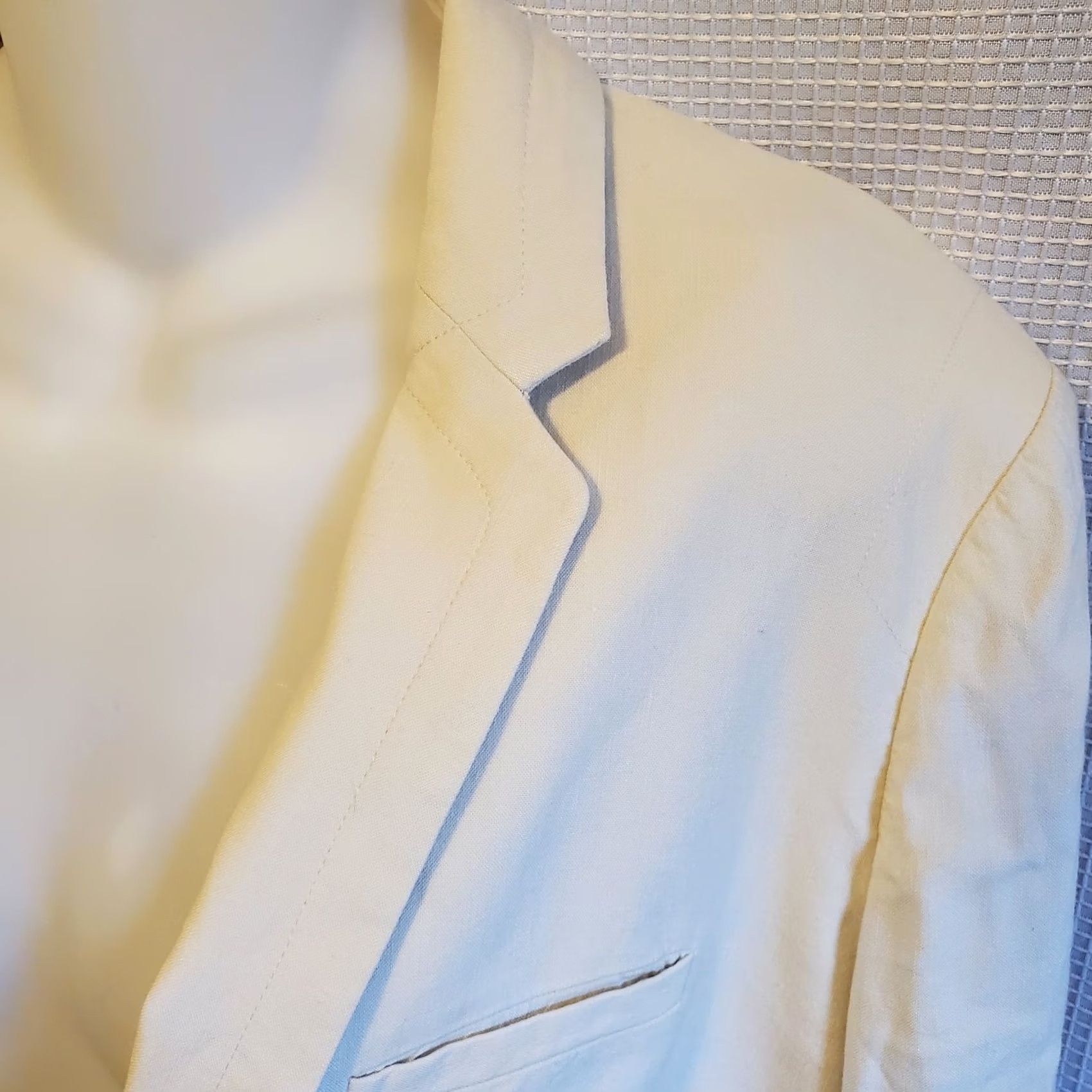 Rag & Bone Rag & Bone Blazer Ivory Linen Classic Mid-Length 1 Button Size 4 Women Shirt/Coat Bohemian/Preppy, Office, Workwear Size S / US 4 / IT 40 - 5 Thumbnail