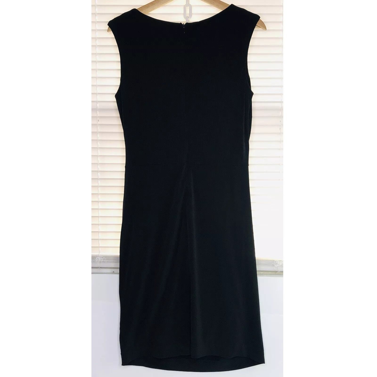 Mango Mango Suit Sleeveless Black Dress Sz M Twisted Drap Size M / US 6-8 / IT 42-44 - 5 Thumbnail