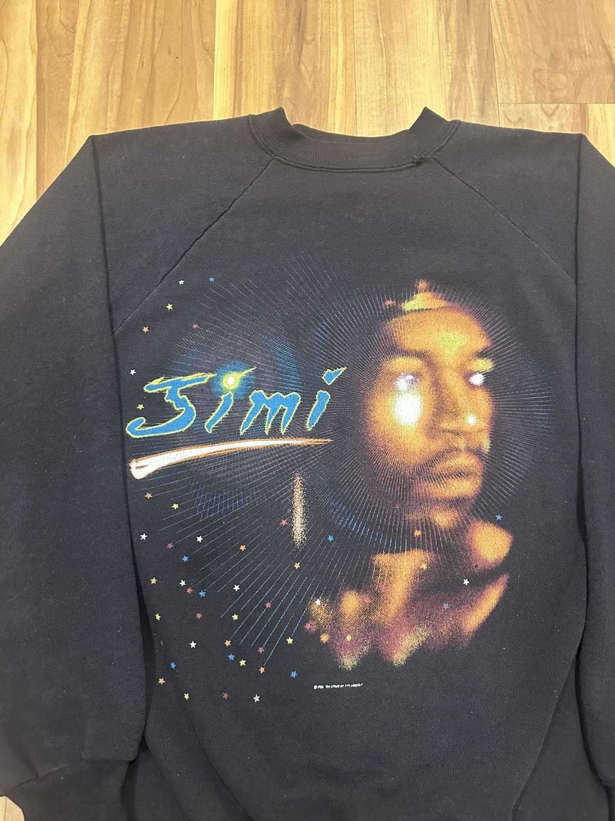 Band Tees × Vintage Vintage 1986 Jimi Hendrix faded crewneck Size US XL / EU 56 / 4 - 2 Thumbnail