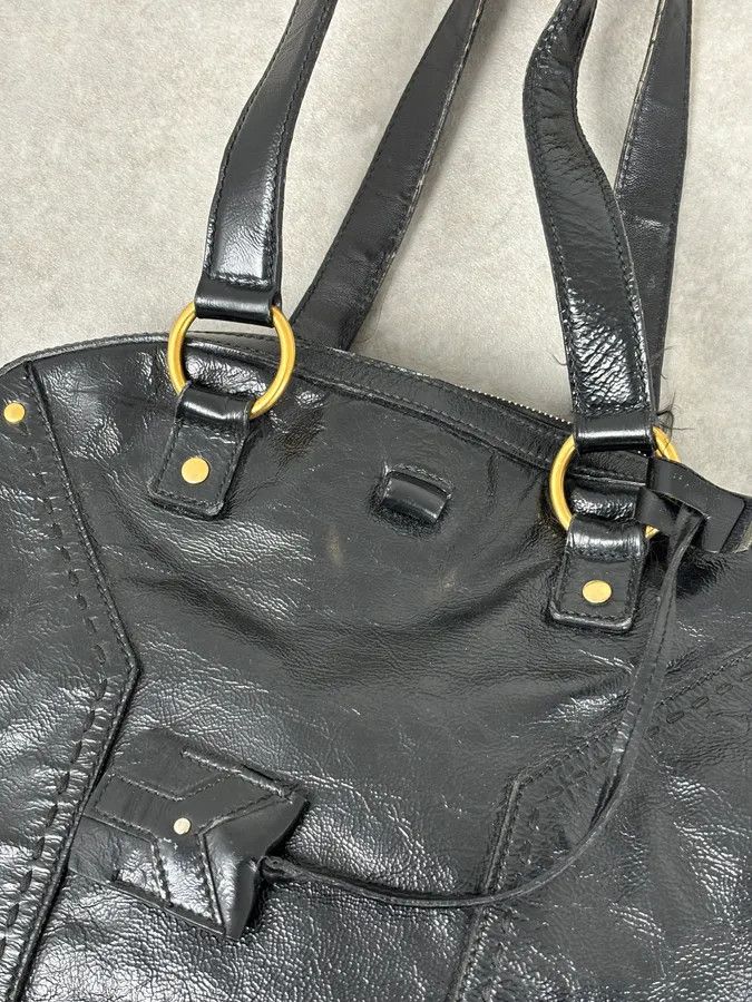 Saint Laurent Paris AW2008 Saint Laurent Black Leather Muse Handle Bag Size ONE SIZE - 4 Thumbnail