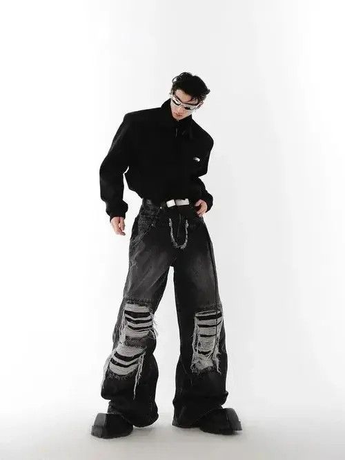 Bc Ethic Jeans Trousers Spring Loose Wide Leg Size US 32 / EU 48 - 2 Thumbnail