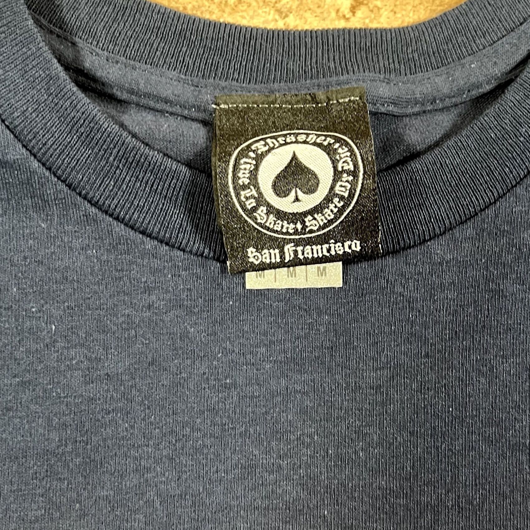 Thrasher Thrasher T-Shirt Navy Blue Flame Logo Mens M Blue Y2K Skateboard Logo Shirt Mens Size US M / EU 48-50 / 2 - 4 Thumbnail