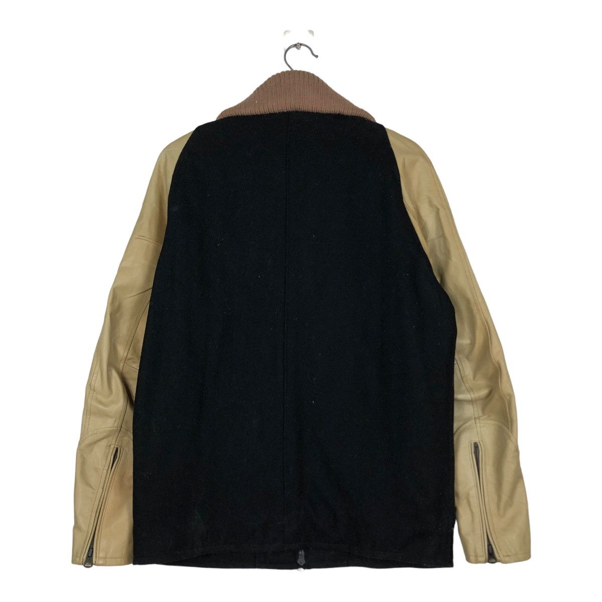 Japanese Brand 🔥VINTAGE LEATHER JACKET HANDSUMES ISSEY MIYAKE JAPAN Size US L / EU 52-54 / 3 - 8 Thumbnail