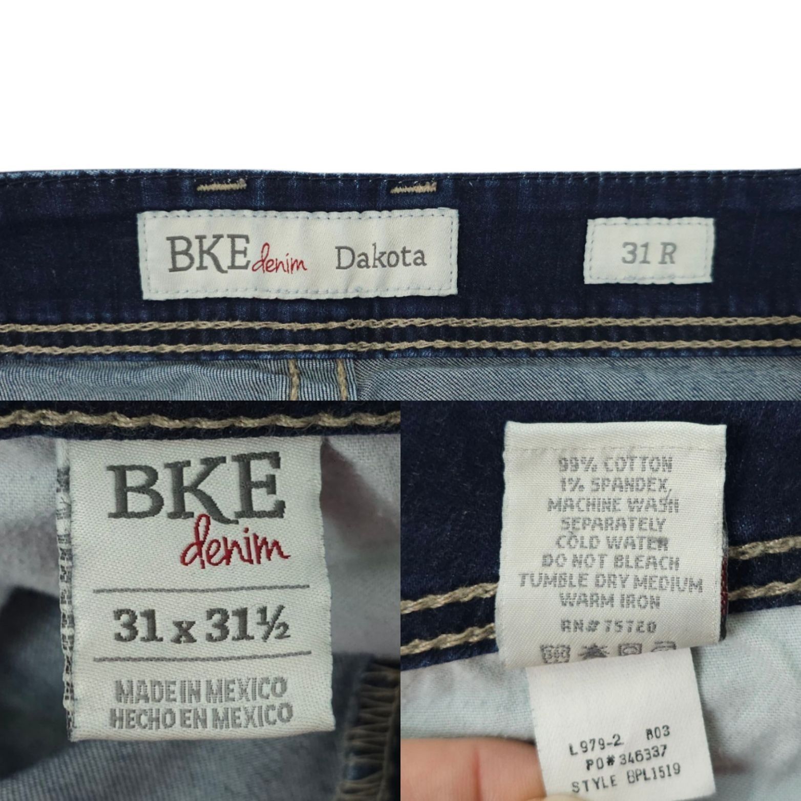 BKE BKE Dakota Boot Cut Jeans Womens Size 31 Mid Rise Dark Wash Size 31" - 8 Thumbnail
