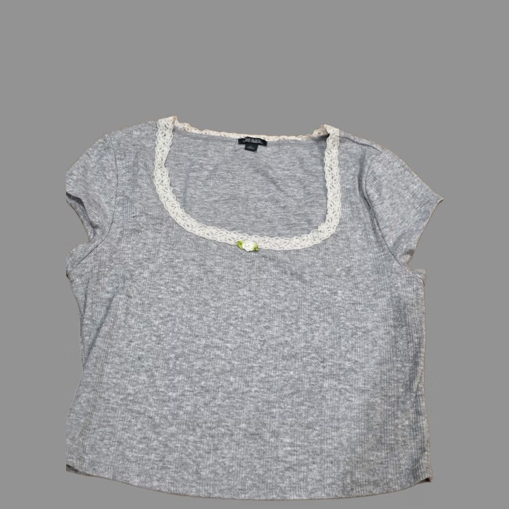 Vintage Wild Fable Shirt L Gray Short Sleeve Womens T-Shirt Size L / US 10 / IT 46 - 1 Thumbnail