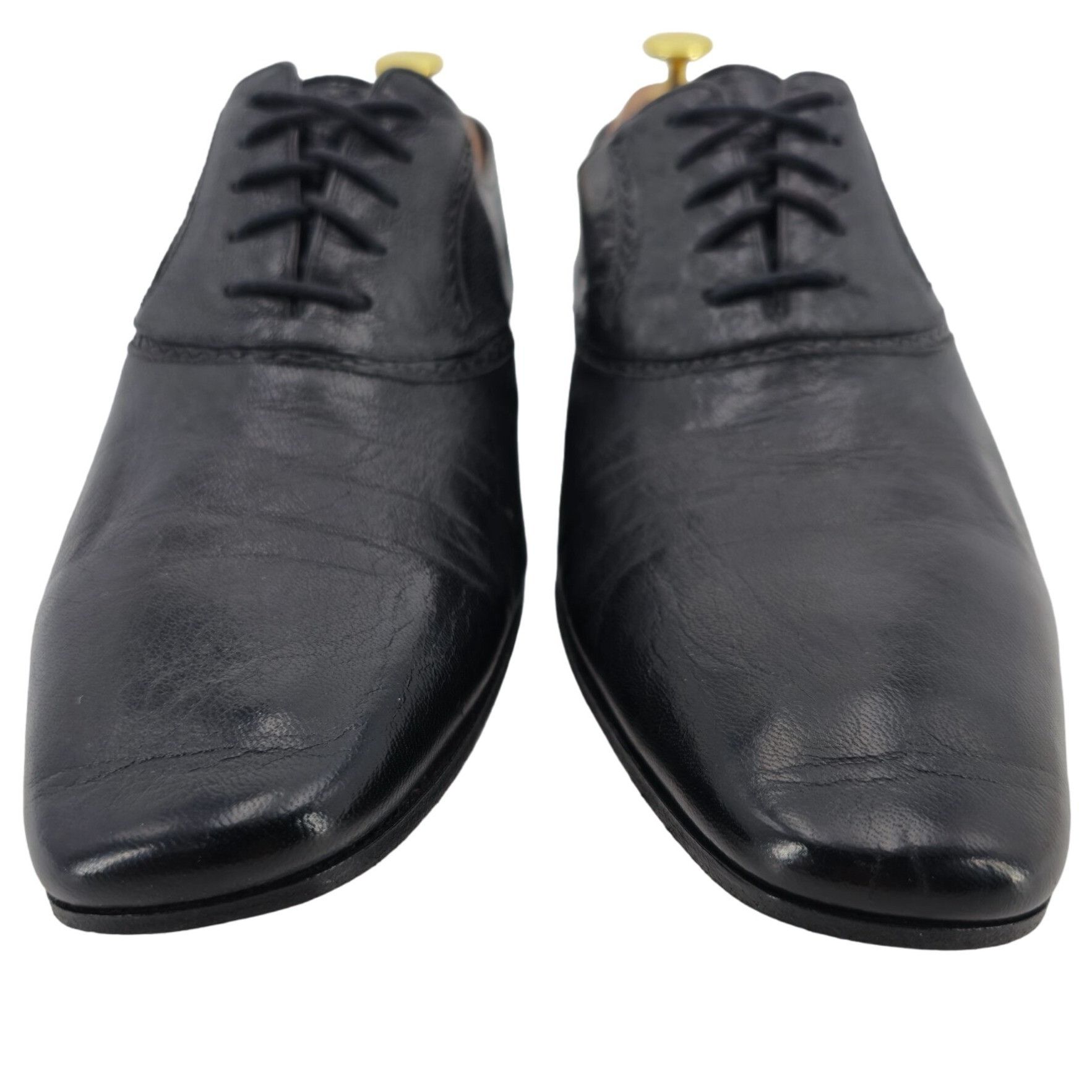 Bottega Veneta Bottega Veneta Italy Mens 9.5M Black Leather Kidskin Oxfords Size US 9.5 / EU 42-43 - 5 Thumbnail