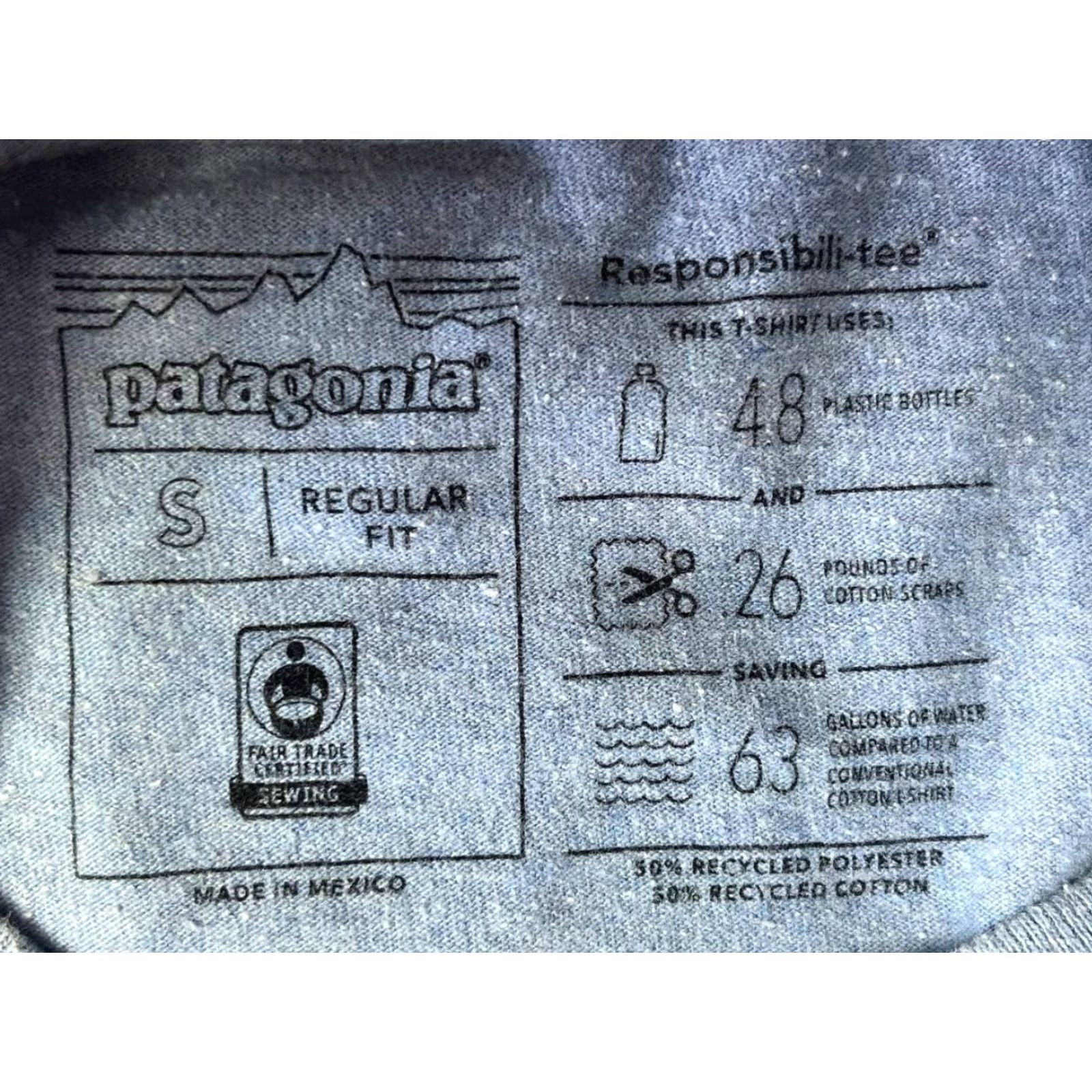 Patagonia Patagonia Shirt Mens Small Blue Mountains Logo Graphic Outdoor Classic T-Shirt Men Short Sleeve Crew Neck Cotton Polyester Knit Logo Size US S / EU 44-46 / 1 - 5 Thumbnail