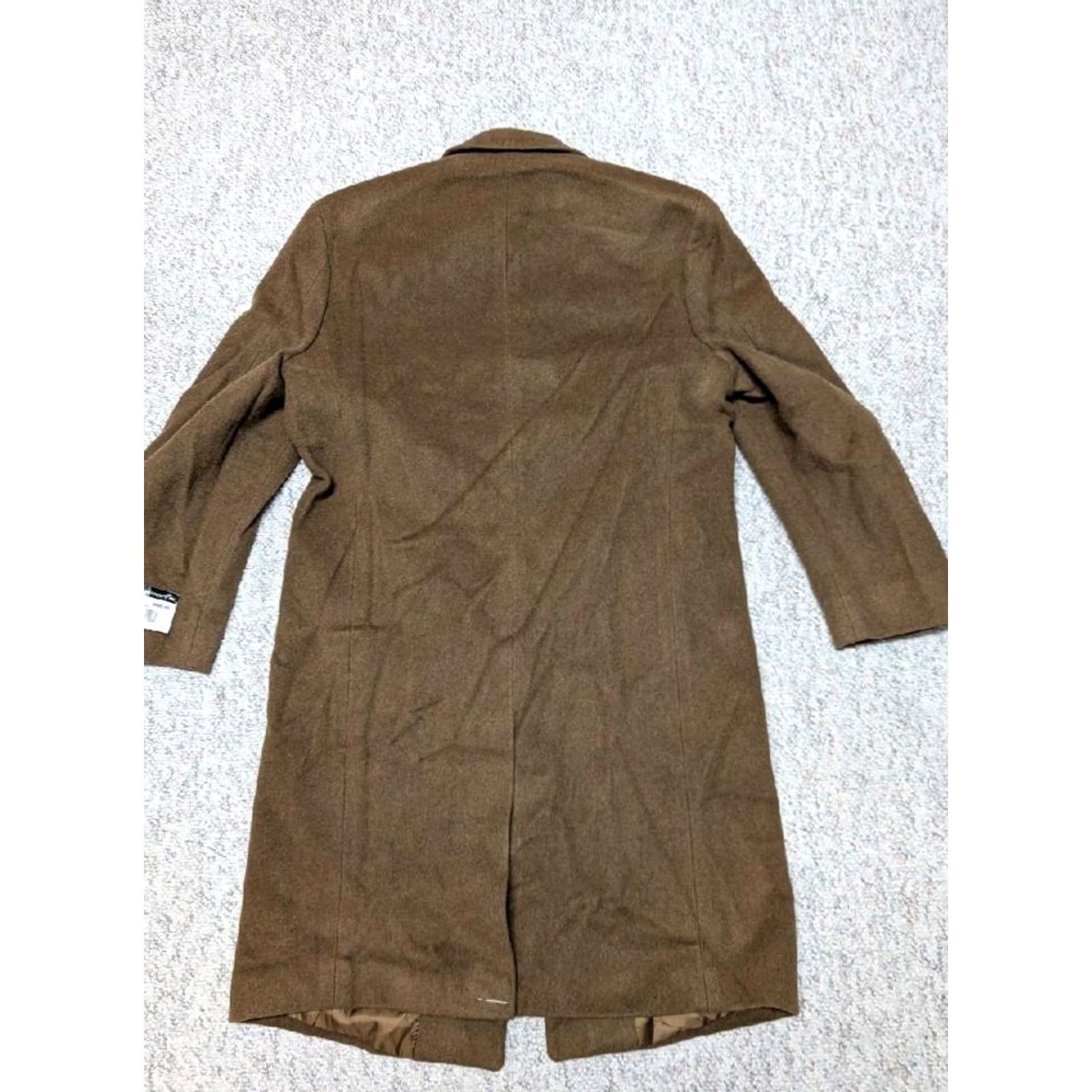 Jones New York NOS vintage Jones New York overcoat S brown wool blend flannel 38 chest coat Men Size US S / EU 44-46 / 1 - 2 Thumbnail