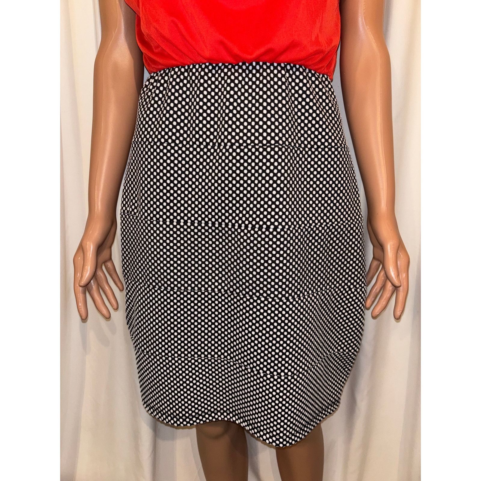 The Unbranded Brand Enfocus Studio Red Pleated Dress Size 14 Size XL / US 12-14 / IT 48-50 - 3 Thumbnail