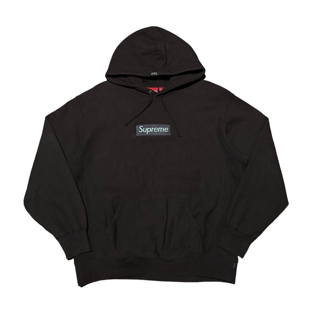 image of Hype x Supreme Fw21 Dark Brown Box Logo Hoodie, Men's (Size XL)