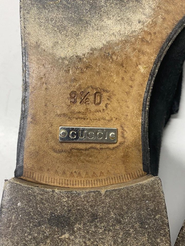 Gucci × Tom Ford × Vintage Gucci Horsebit Loafers Black Leather Size 9.5 Italy Slip On Size US 9.5 / EU 42-43 - 9 Thumbnail