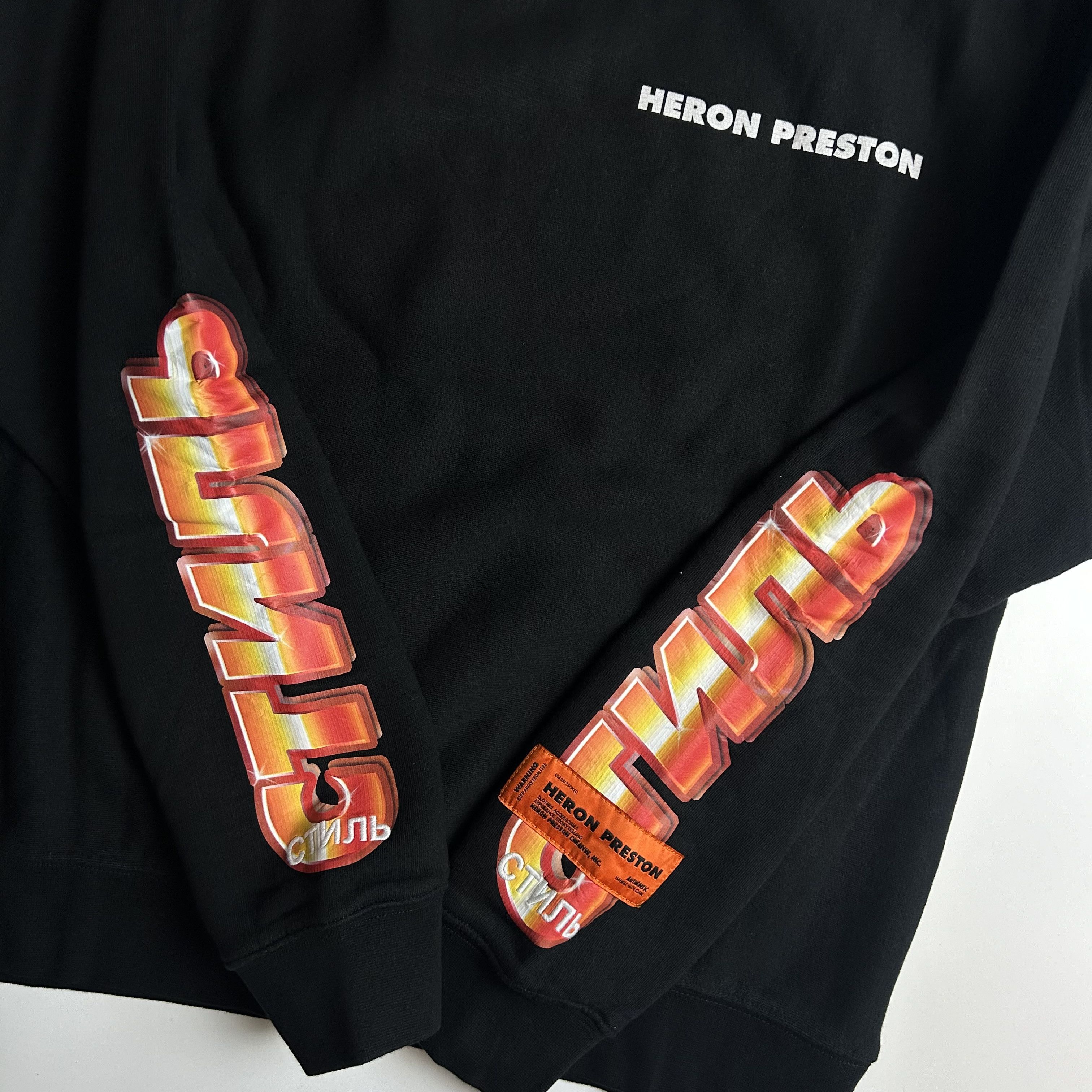 Heron Preston *NEW* Heron Preston Chrome Logo Sweatshirt Size US S / EU 44-46 / 1 - 3 Thumbnail