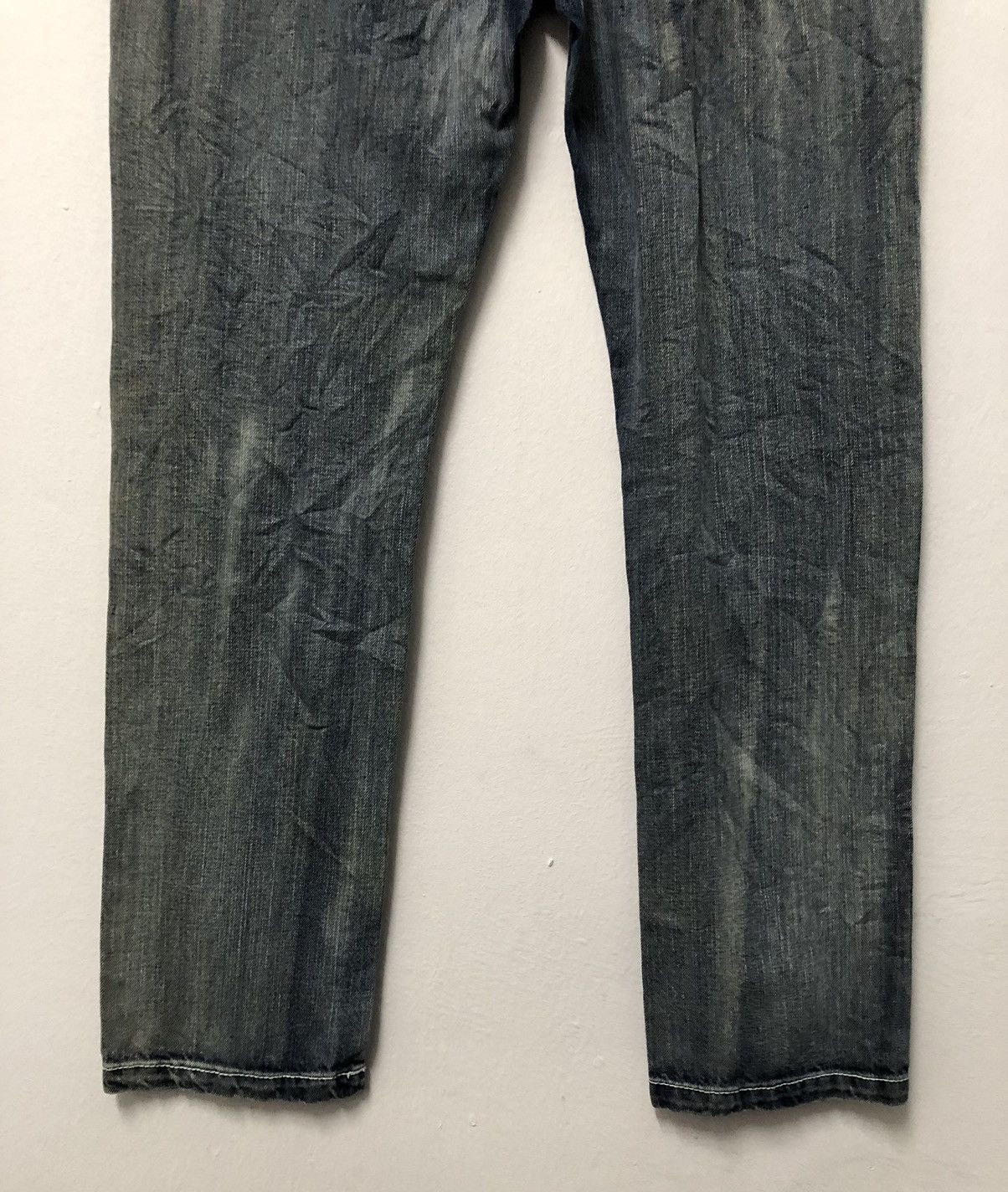 Route 66 Vtg Route 66 Embroidered Pocket Faded Blue Jeans Size US 35 - 8 Thumbnail
