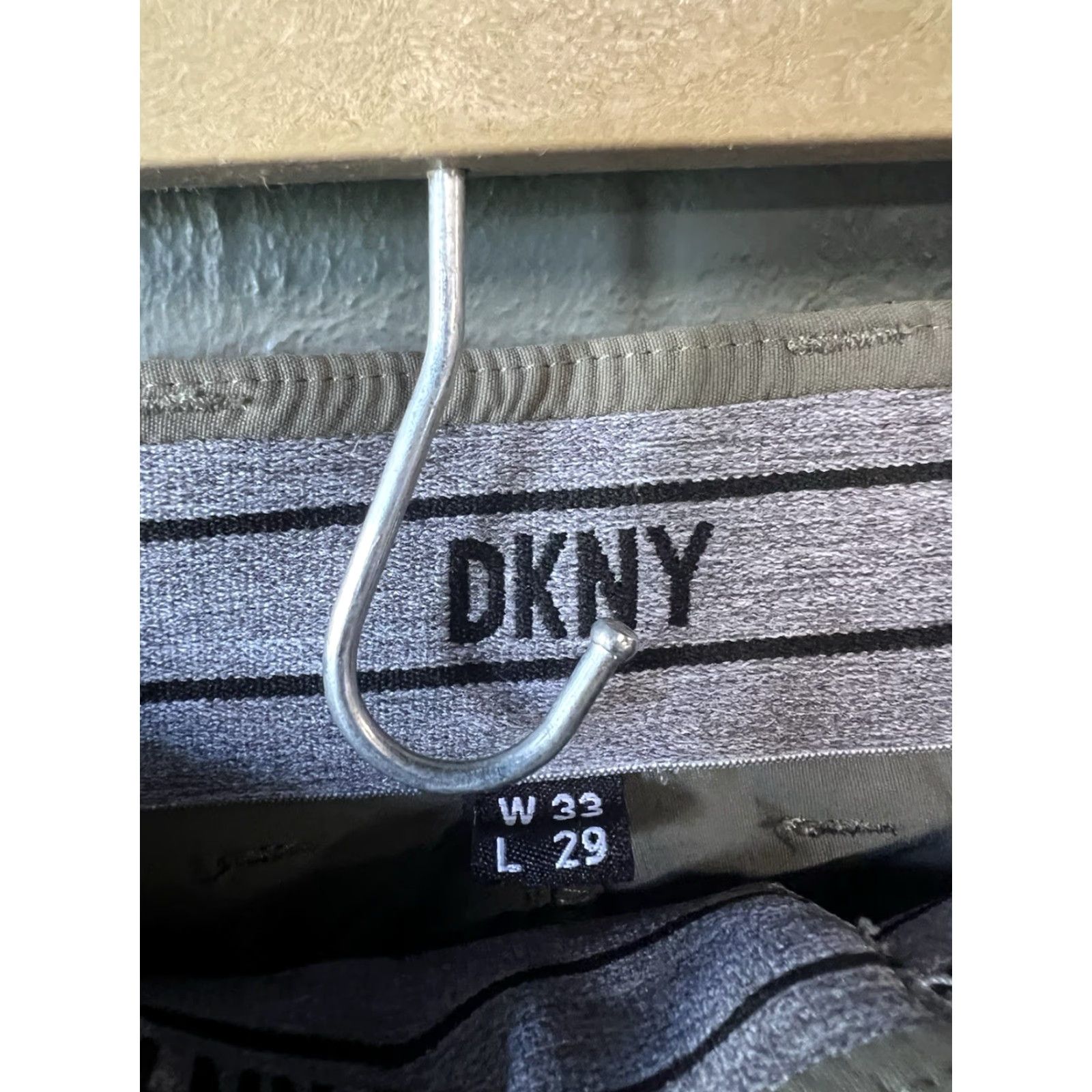 DKNY DKNY Mens Pants Nylon Green 33 x 29 Straight Chino Outdoor Hiking Size 33 29 NM Size 24" / US 00 / IT 34 - 3 Thumbnail