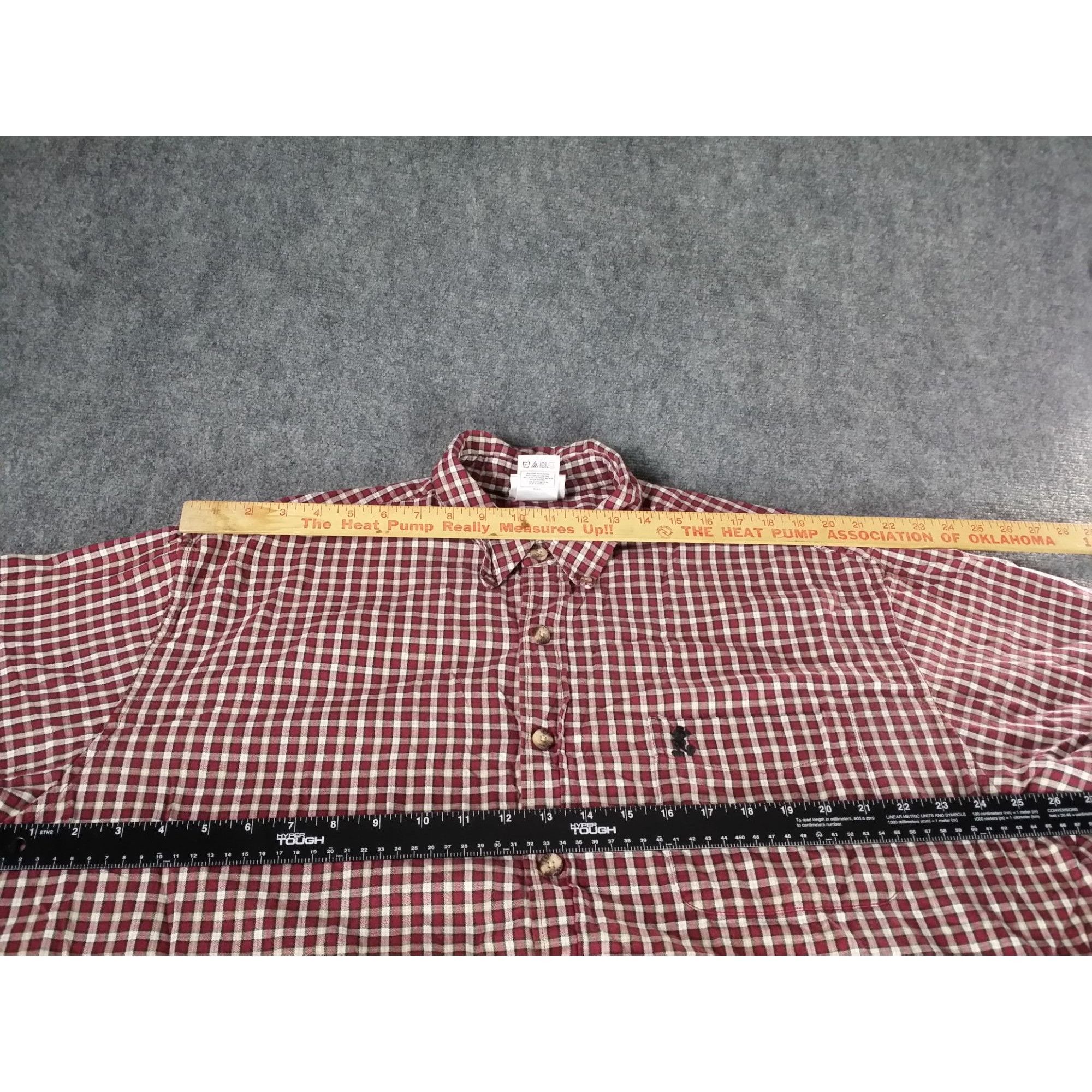 Disney Vintage Walt Disney World Button Up Shirt Men Sz XL Red Whit Size US XL / EU 56 / 4 - 6 Thumbnail