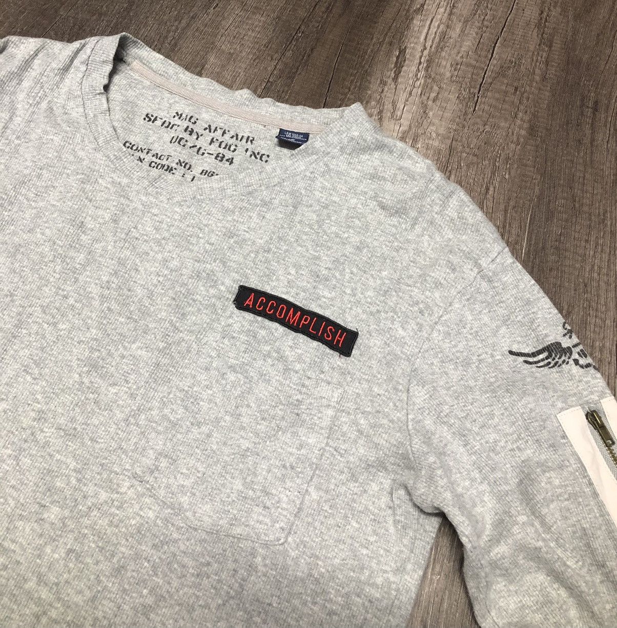 Vintage Vintage Real Masters Garment x Accomplish Long Sleeve Tshirt Size US M / EU 48-50 / 2 - 13 Thumbnail