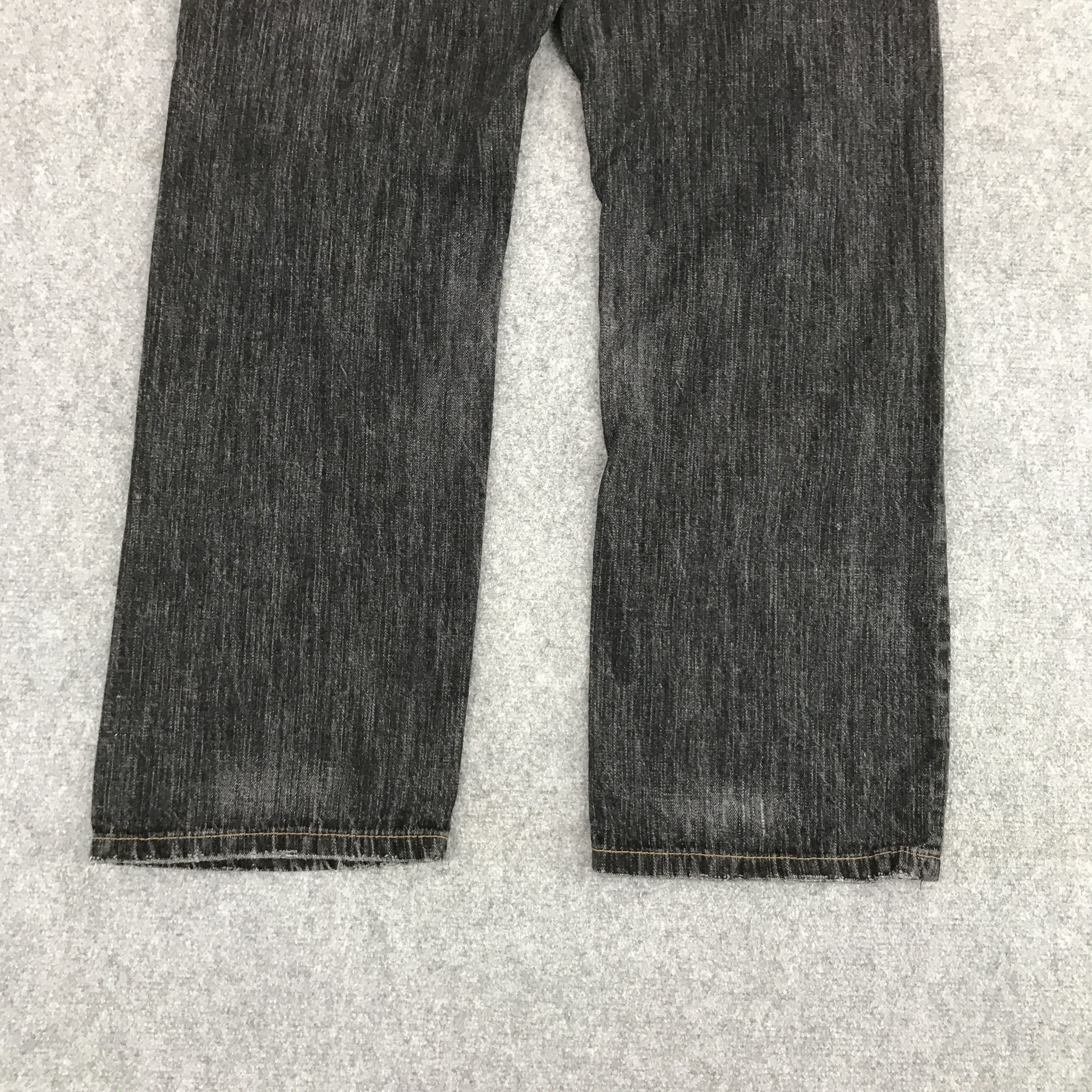 Japanese Brand BLACK DENIM JAPAN DISTRESEED JEANS PANTS Size US 36 / EU 52 - 6 Thumbnail