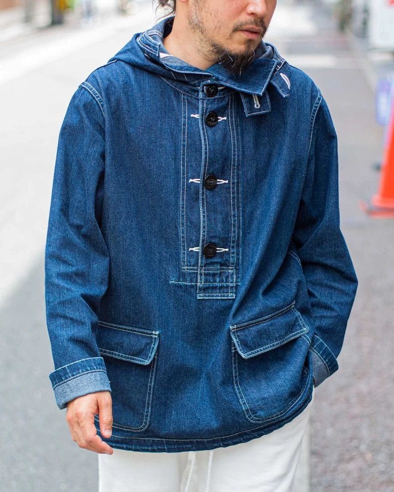 The Real McCoy's The Real McCoy Navy Denim Parka - US Navy Style Size US M / EU 48-50 / 2 - 1 Thumbnail