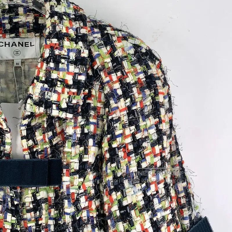 Chanel Chanel Colorful Cotton Women's Jacket . Size XS / US 0-2 / IT 36-38 - 2 Thumbnail