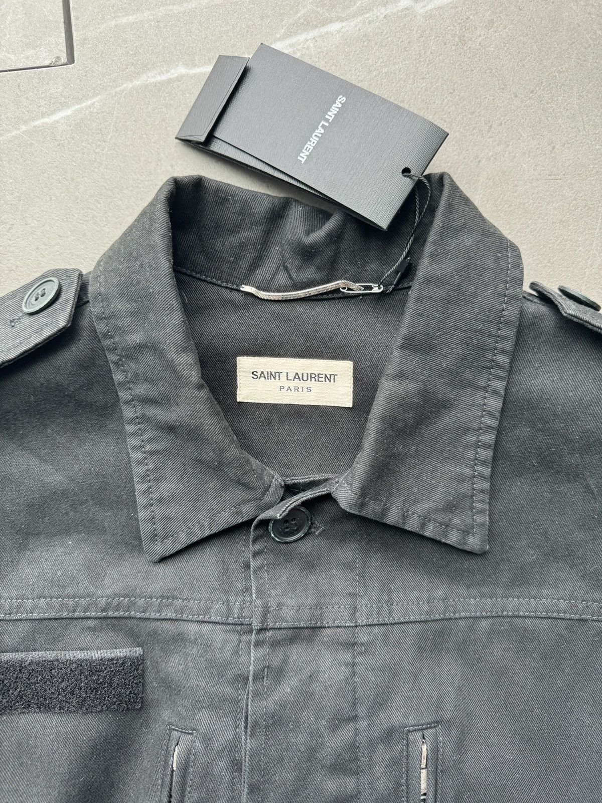 Saint Laurent Paris Saint Laurent Paris Vintage style Military Men M65 Jacket 42 Size US XS / EU 42 / 0 - 19 Thumbnail