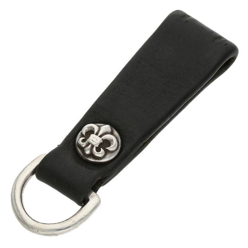 image of Chrome Hearts Flare Ball Button Belt Loop in Black, Men's