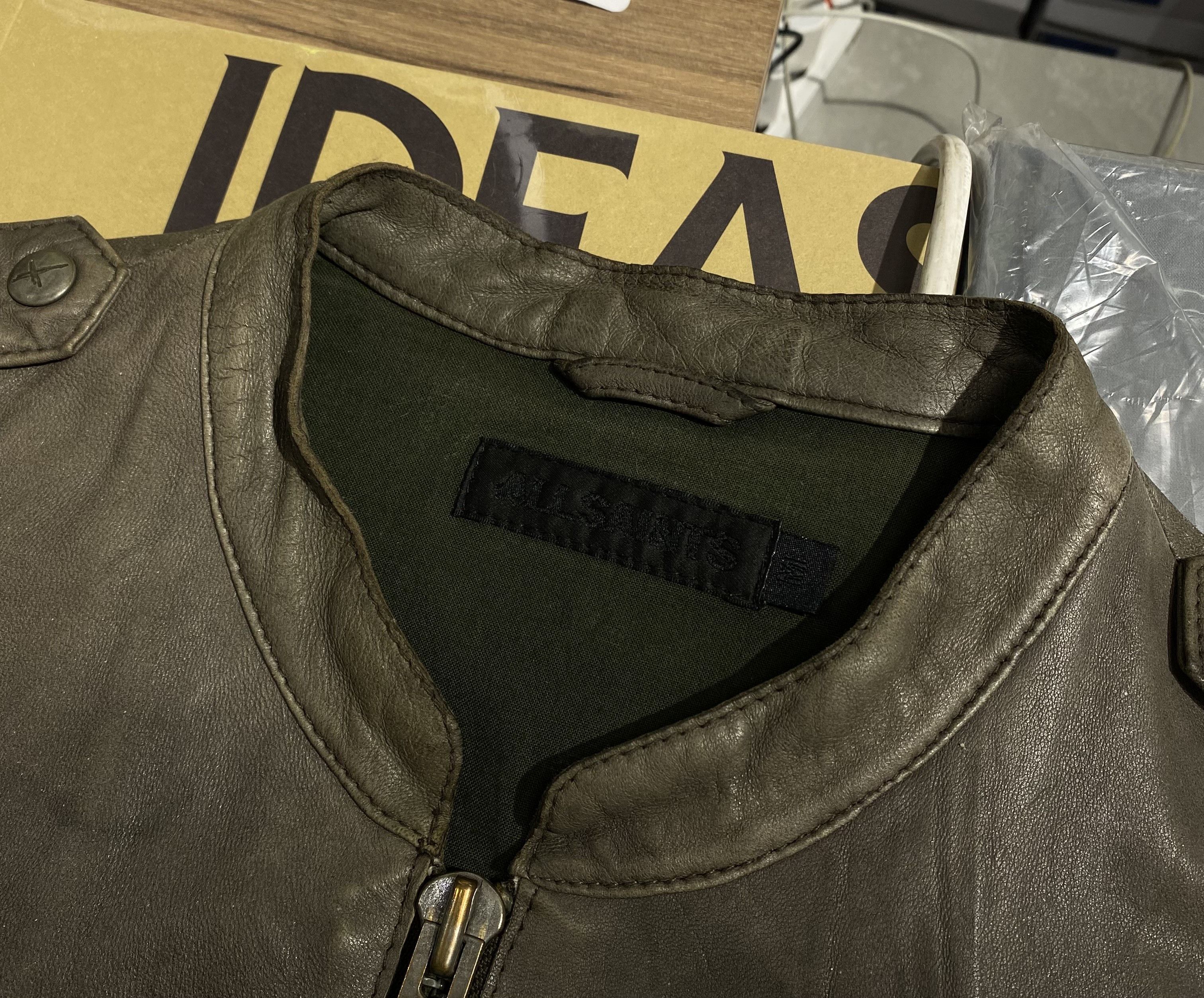 Allsaints Vintage Distressed Allsaints leather bomber jacket size M Size US M / EU 48-50 / 2 - 17 Thumbnail
